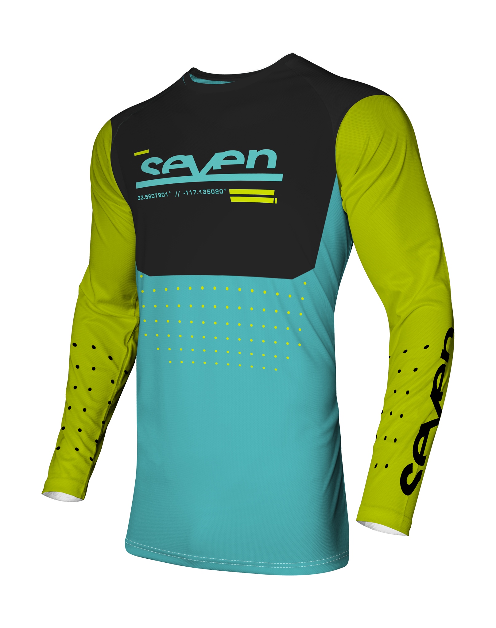 Seven Motocross Gear Vox Aperture - Flo Yellow / Blue