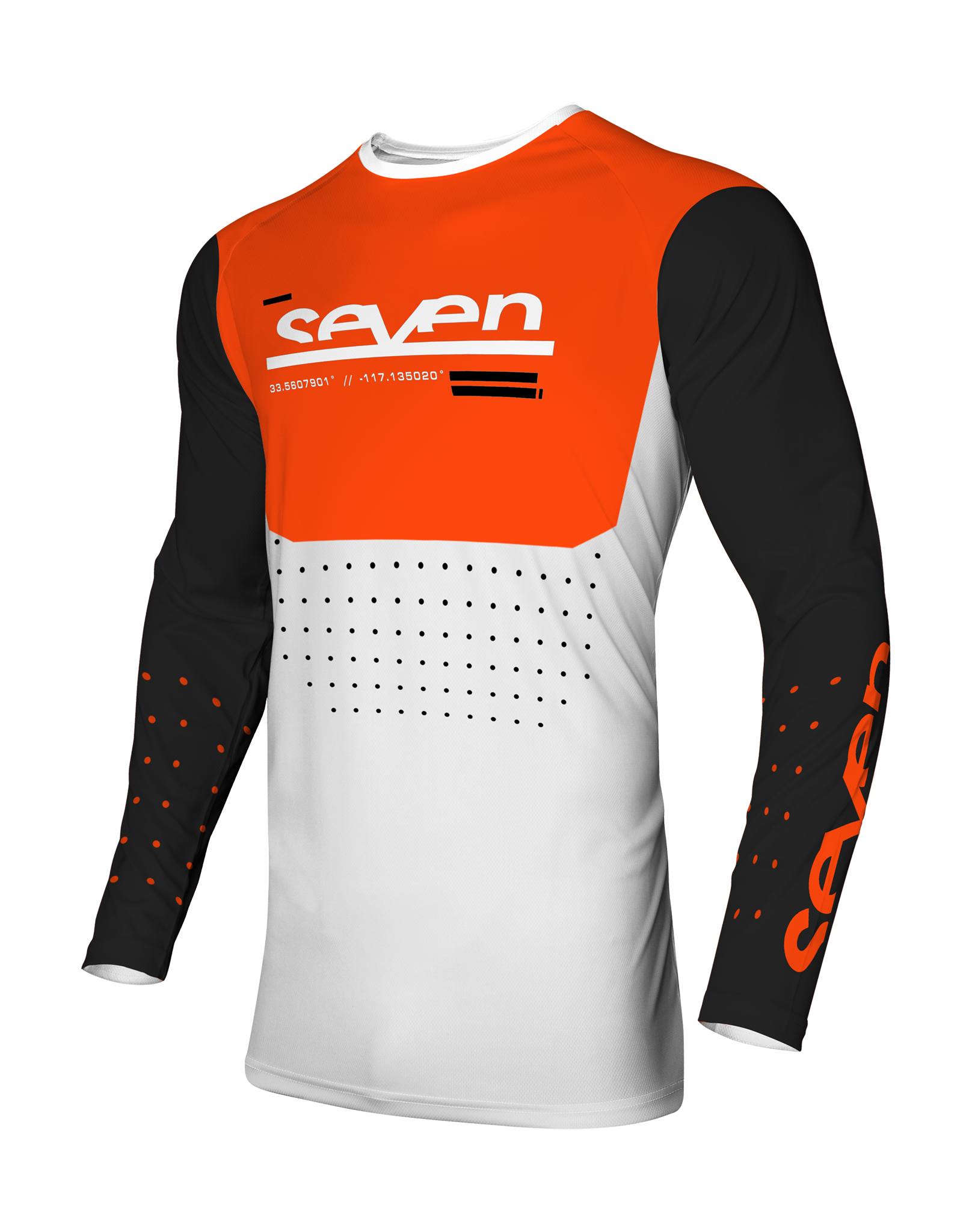Seven Motocross Jersey Vox Aperture - White / Orange