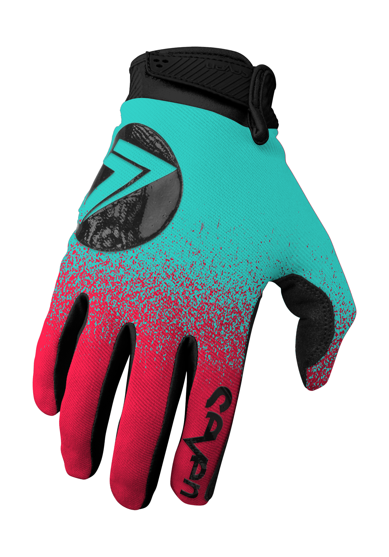 Seven Motocross Gloves Annex 7 Dot - Flo Red / Blue
