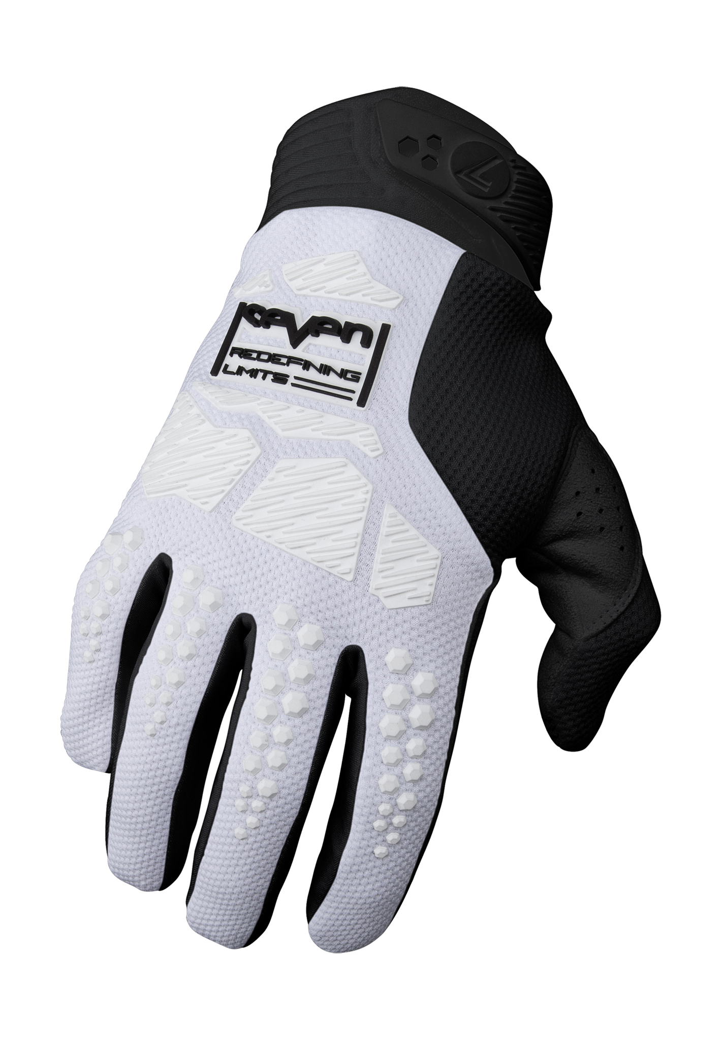 Seven Motocross Gloves Rival Ascent - White / Black