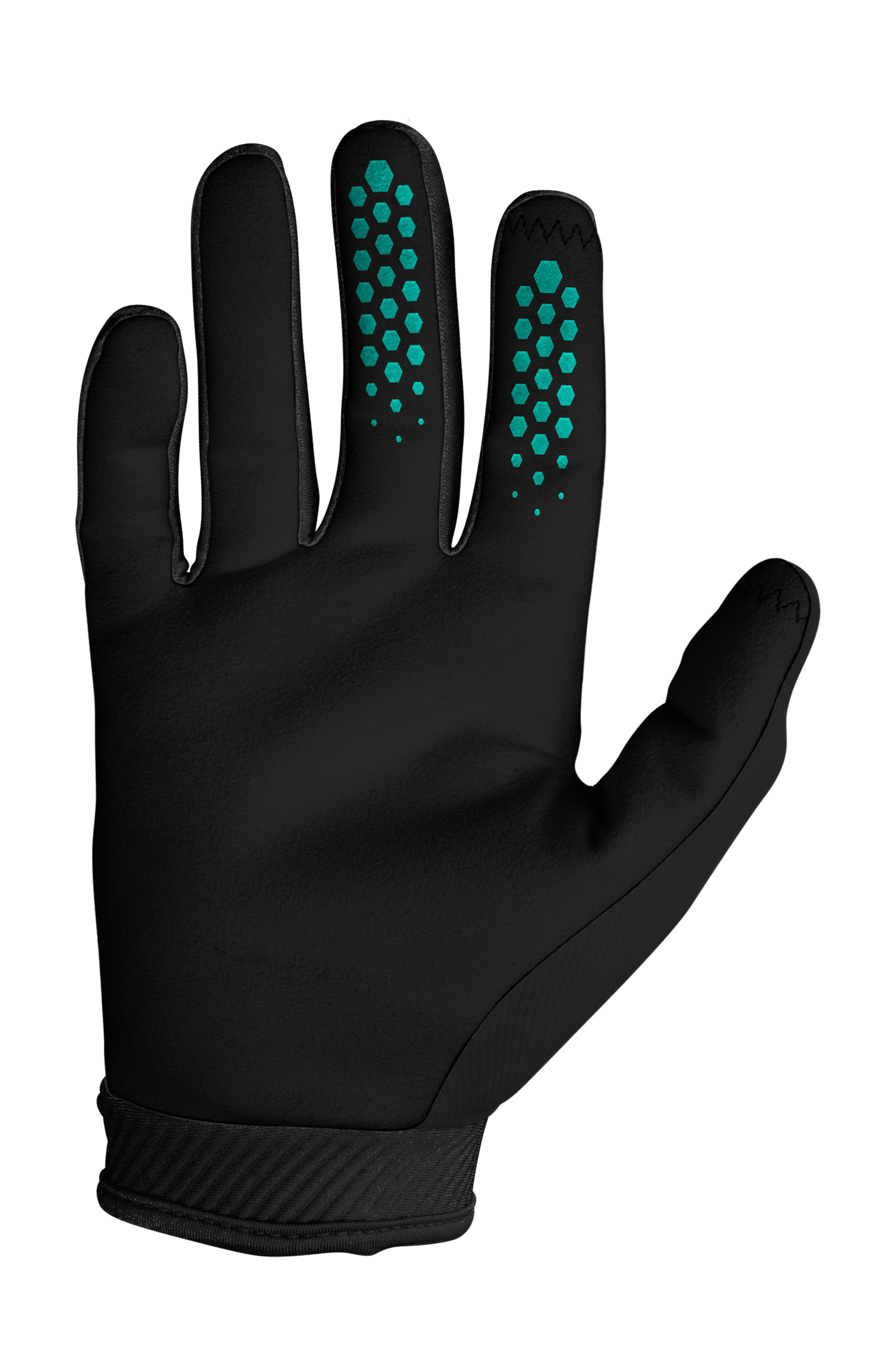 Seven Motocross Gloves Winter Zero CW - Black / Aqua