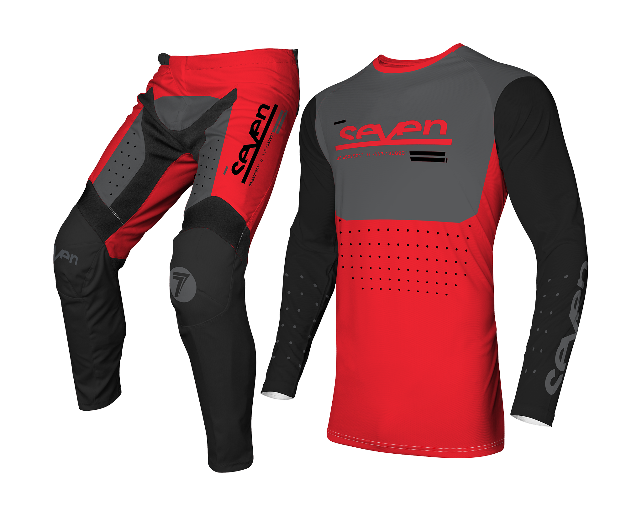 Seven Motocross Gear Vox Aperture - Flo Red