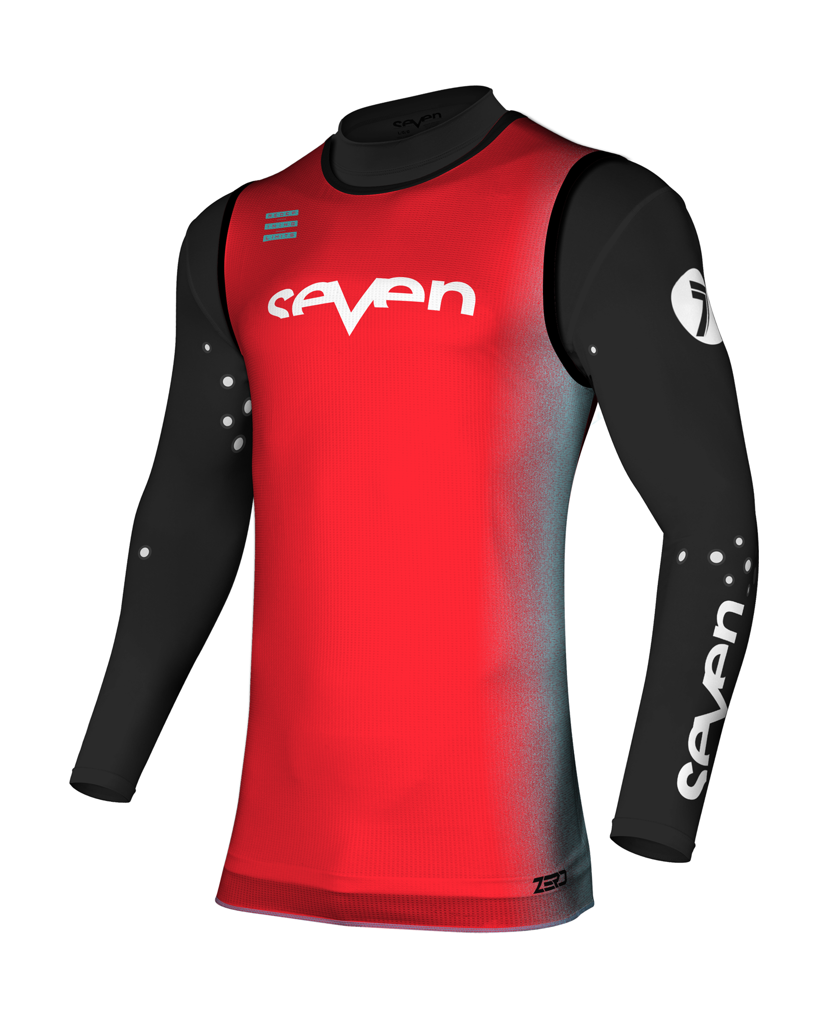 Seven Motocross Gear Zero Dissolve - Flo Red / Blue