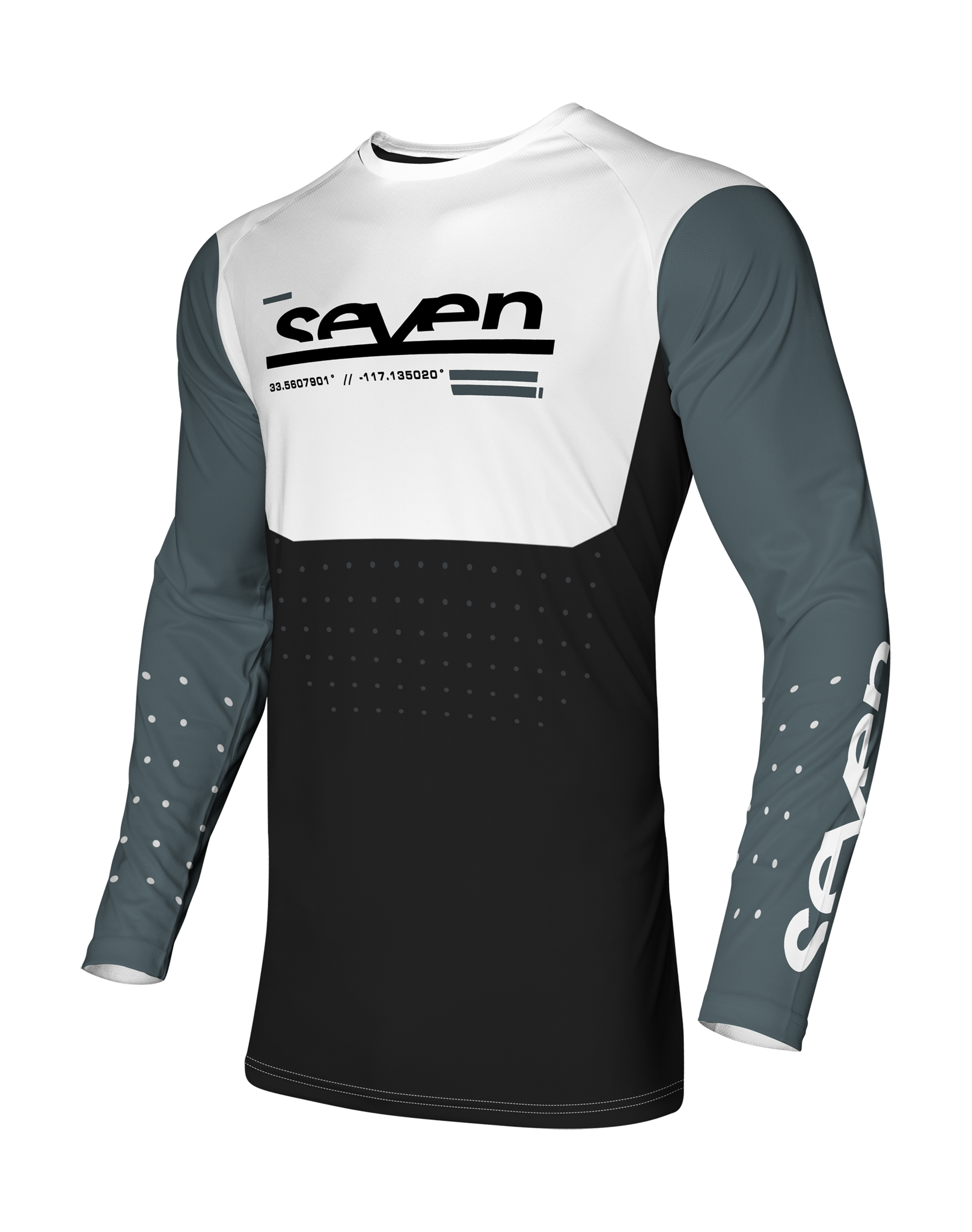 Seven Youth Motocross Jersey Vox Aperture - Lead / Black