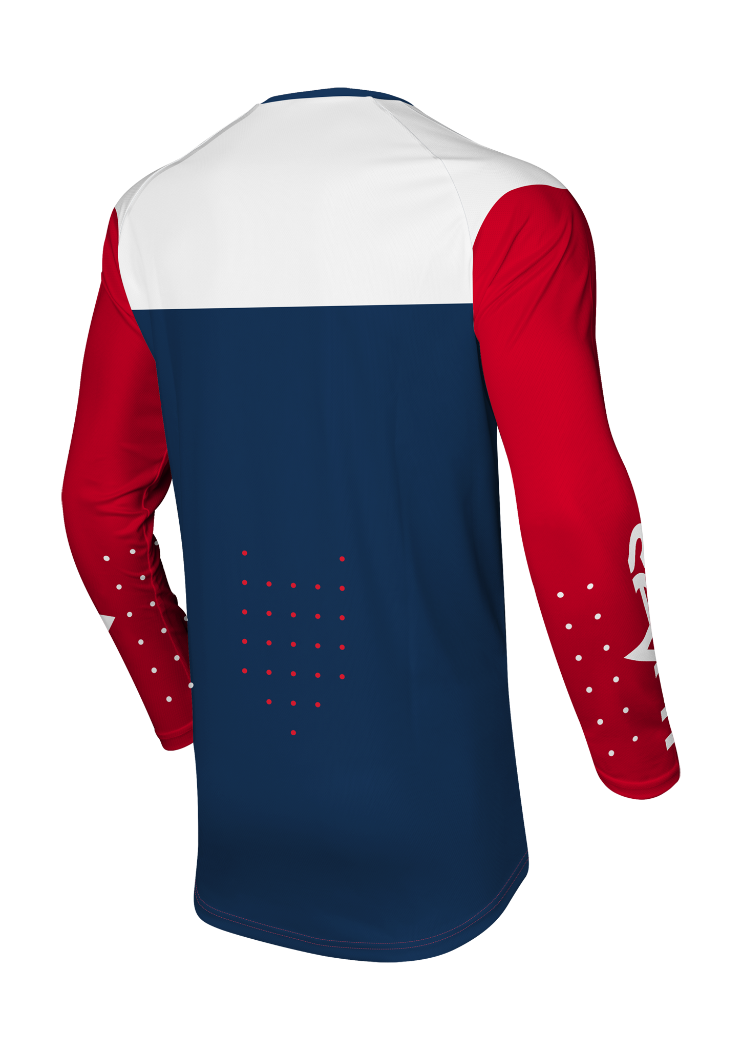 Seven Youth Motocross Jersey Vox Aperture - Red / Navy
