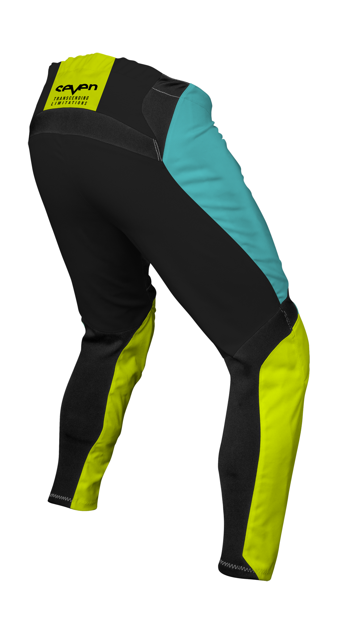 Seven Youth Motocross Pants Vox Aperture - Flo Yellow / Blue