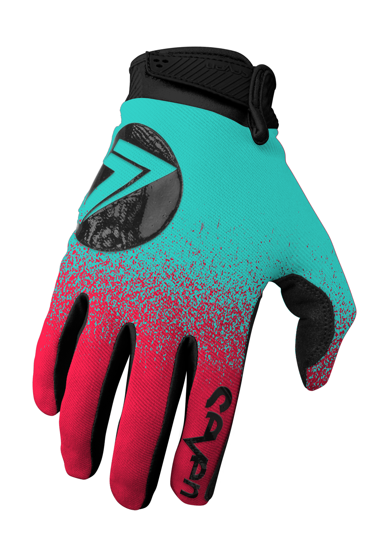 Seven Youth Motocross Gloves Annex 7 Dot - Flo Red / Blue