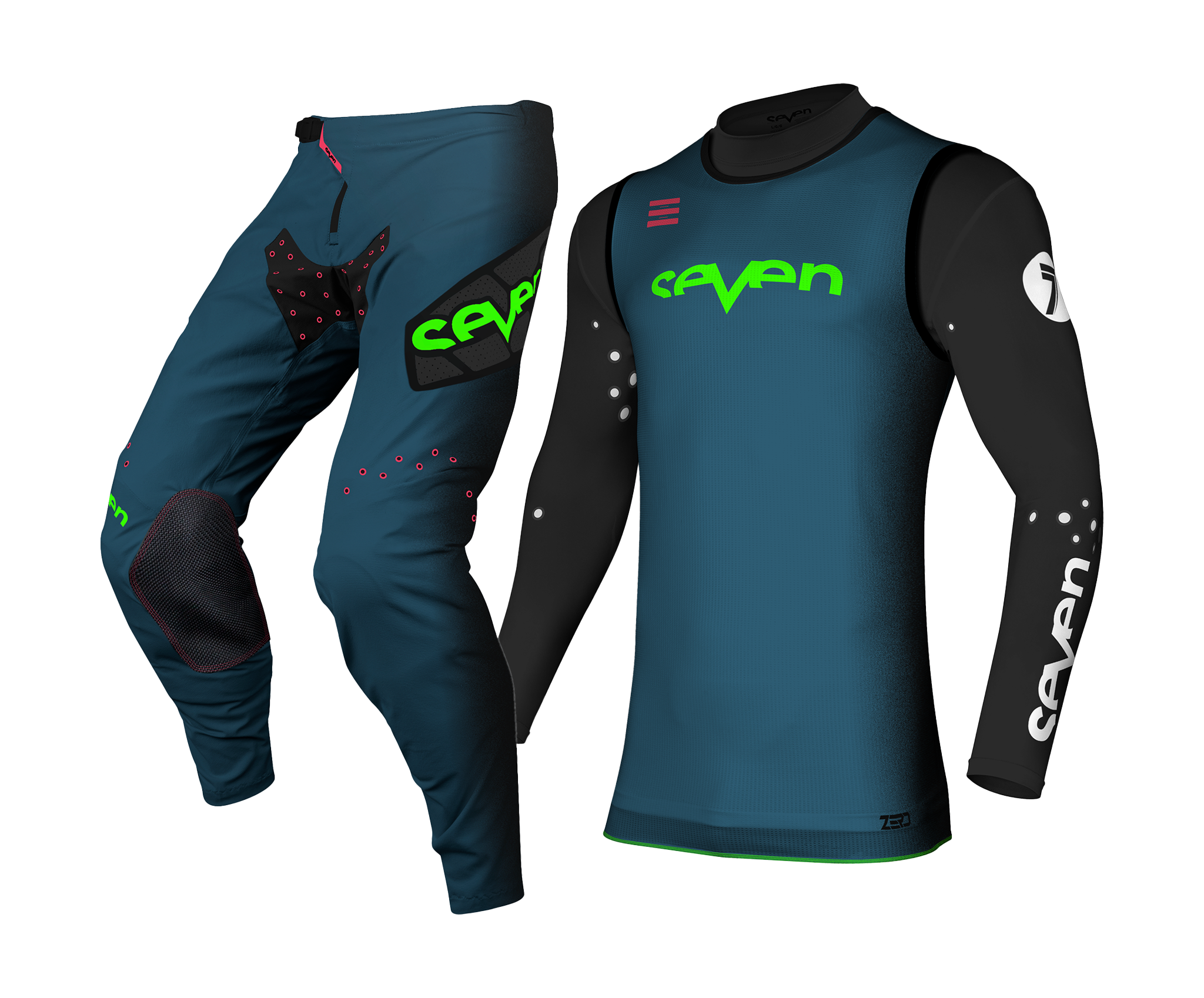 Seven Youth Motocross Gear Zero Dissolve - Ink Blue / Black