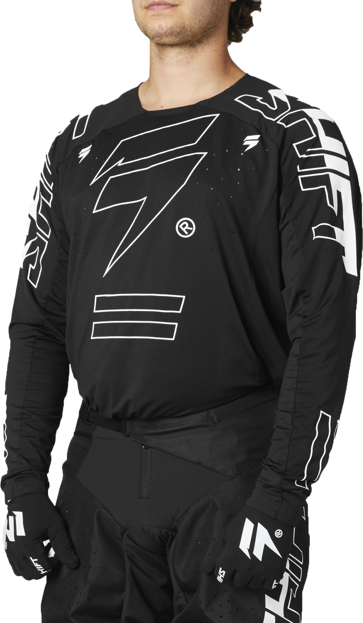 Shift Motocross Jersey 3LACK Label King - Black