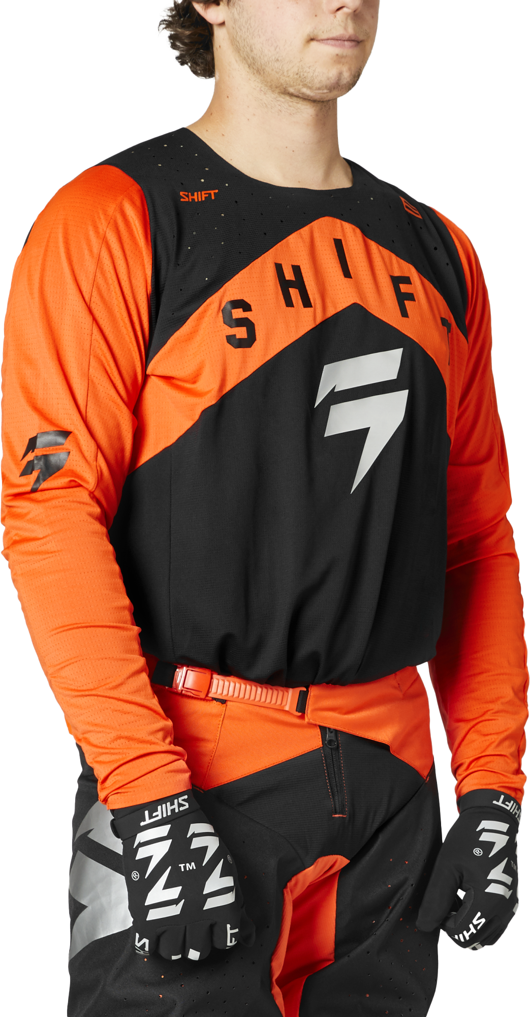 Shift Motocross Jersey 3LACK Label Veem - Blood Orange