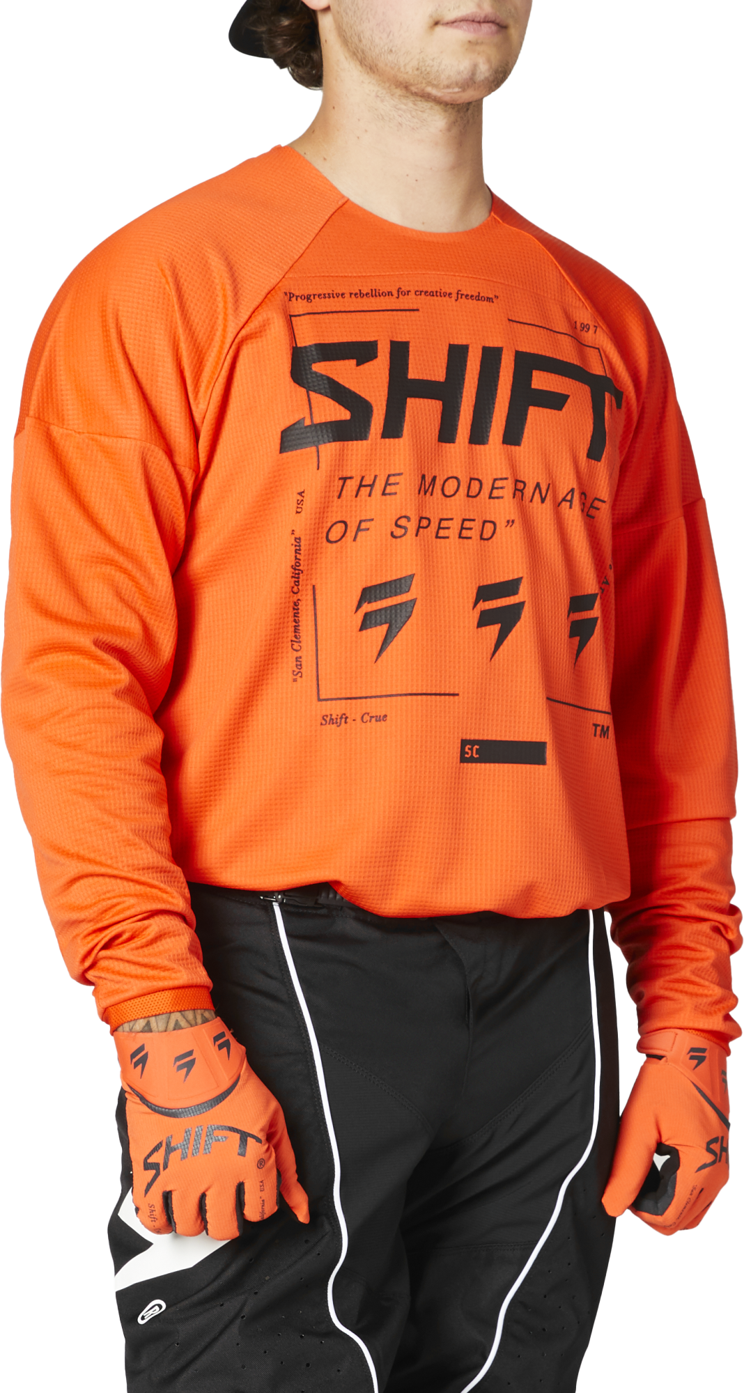 Shift Motocross Jersey WHIT3 Label Bliss - Blood Orange