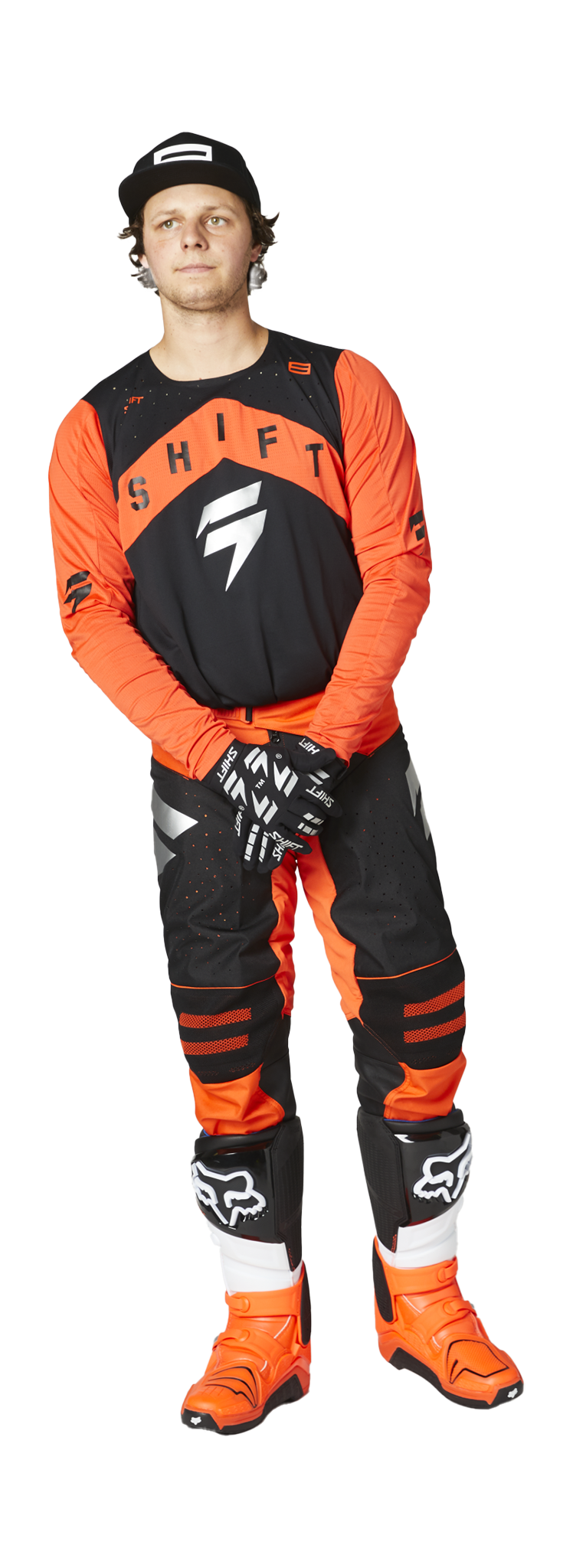 Shift Motocross Gear 3LACK Label Veem - Blood Orange