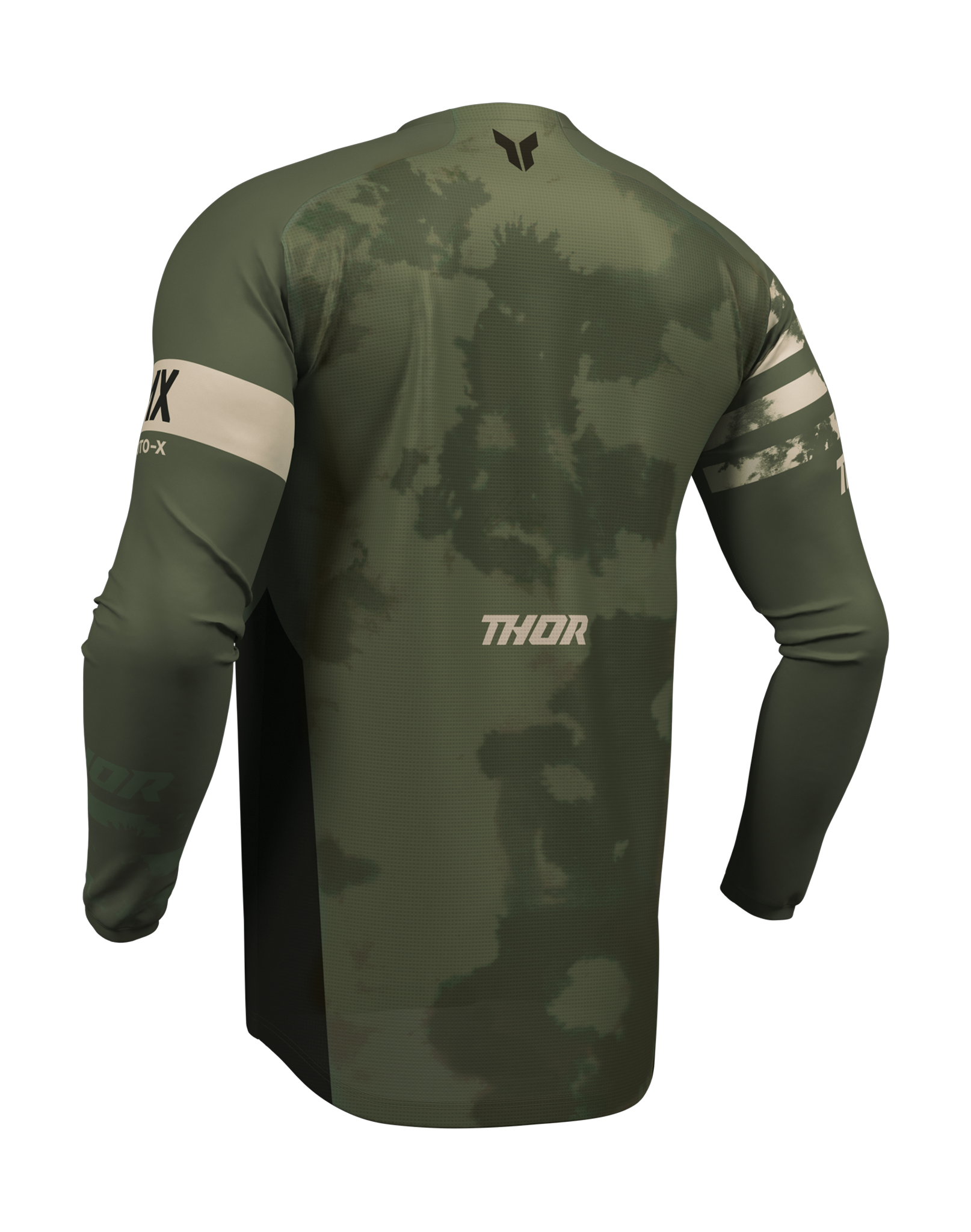 Thor Motocross Jersey 2026 Launchmode Bleach - Black / Camo