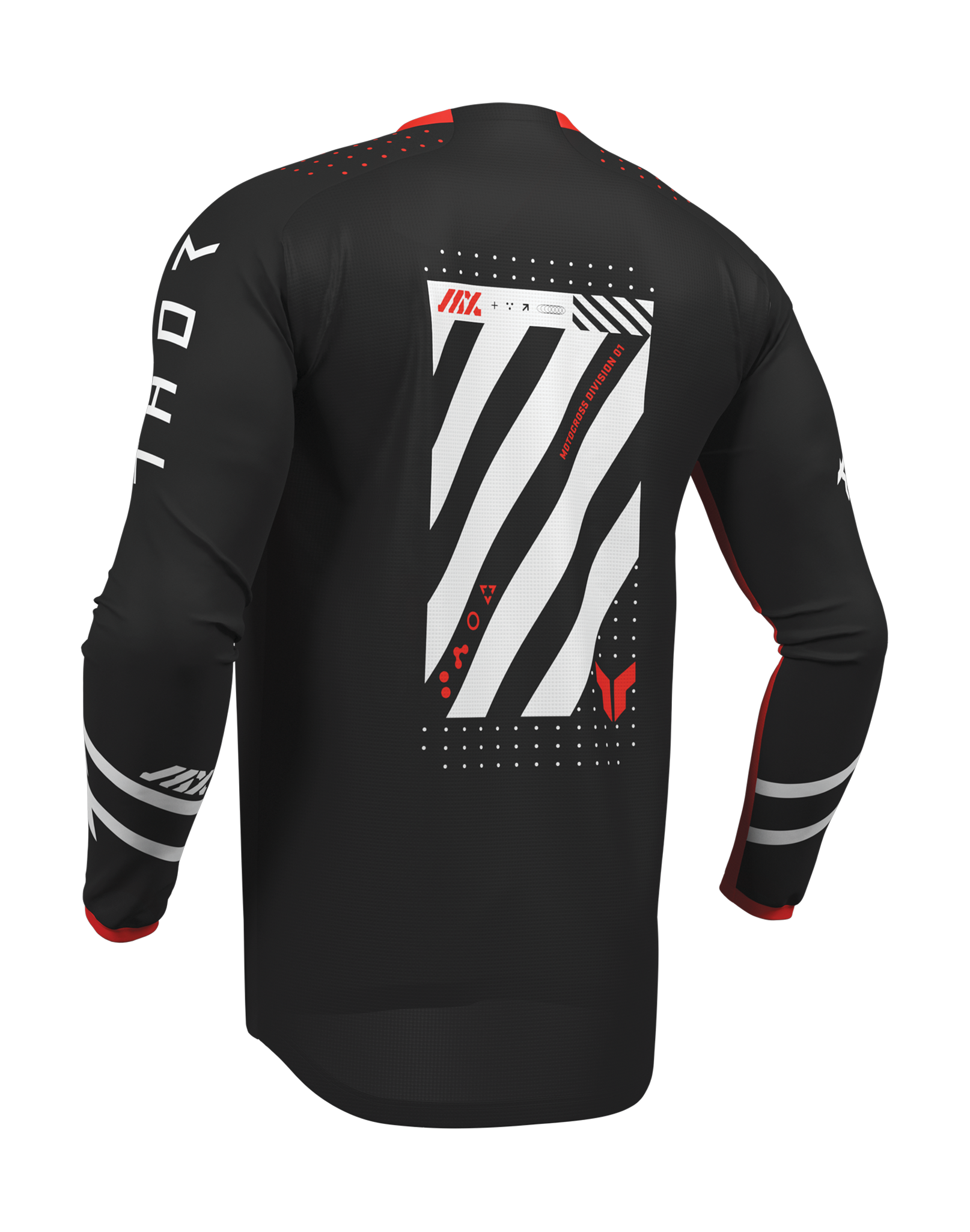 Thor Motocross Jersey 2026 Launchmode Futura - Black / Red