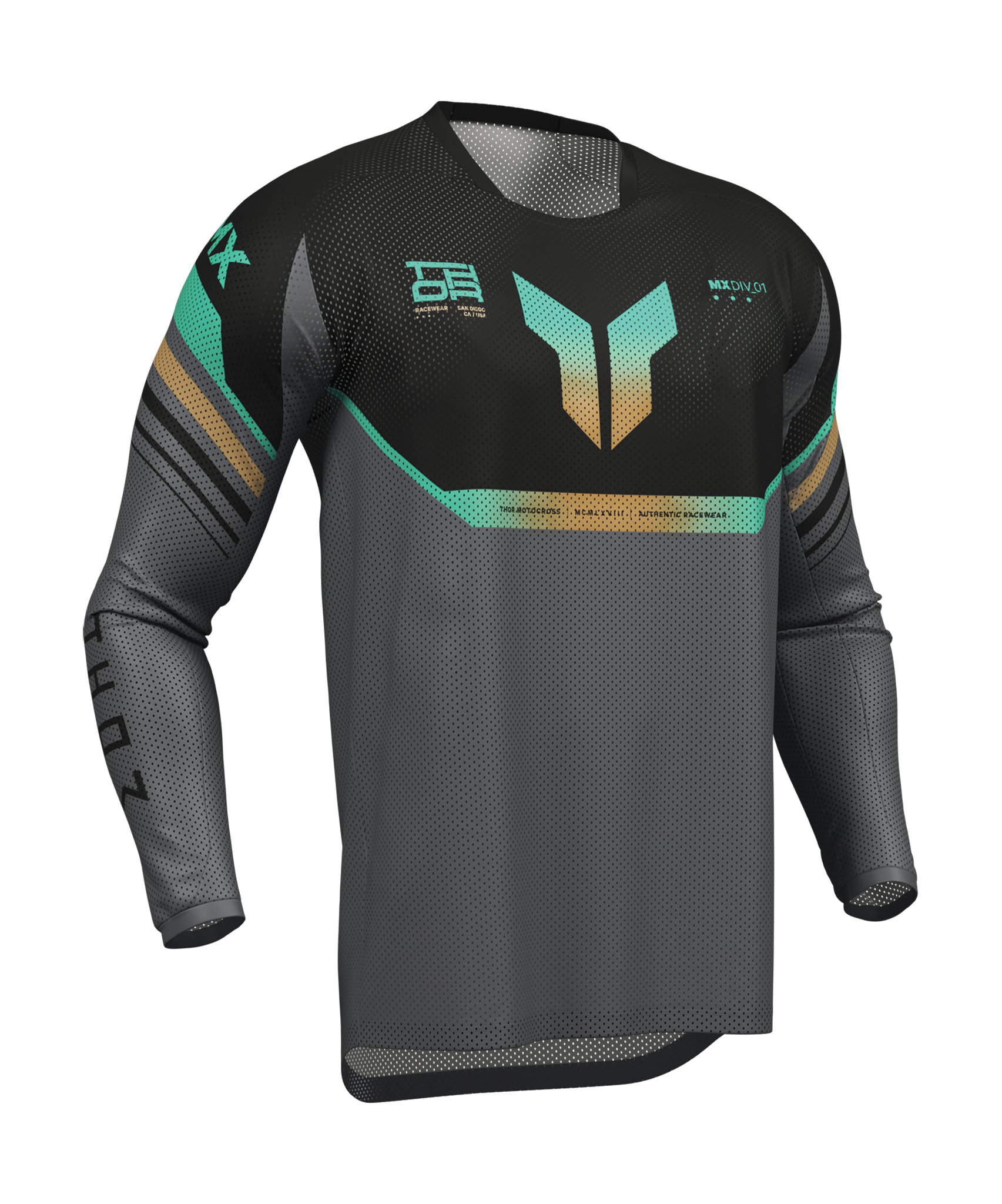 Thor Motocross Gear 2026 Launchmode Vented Raptor - Black / Charcoal