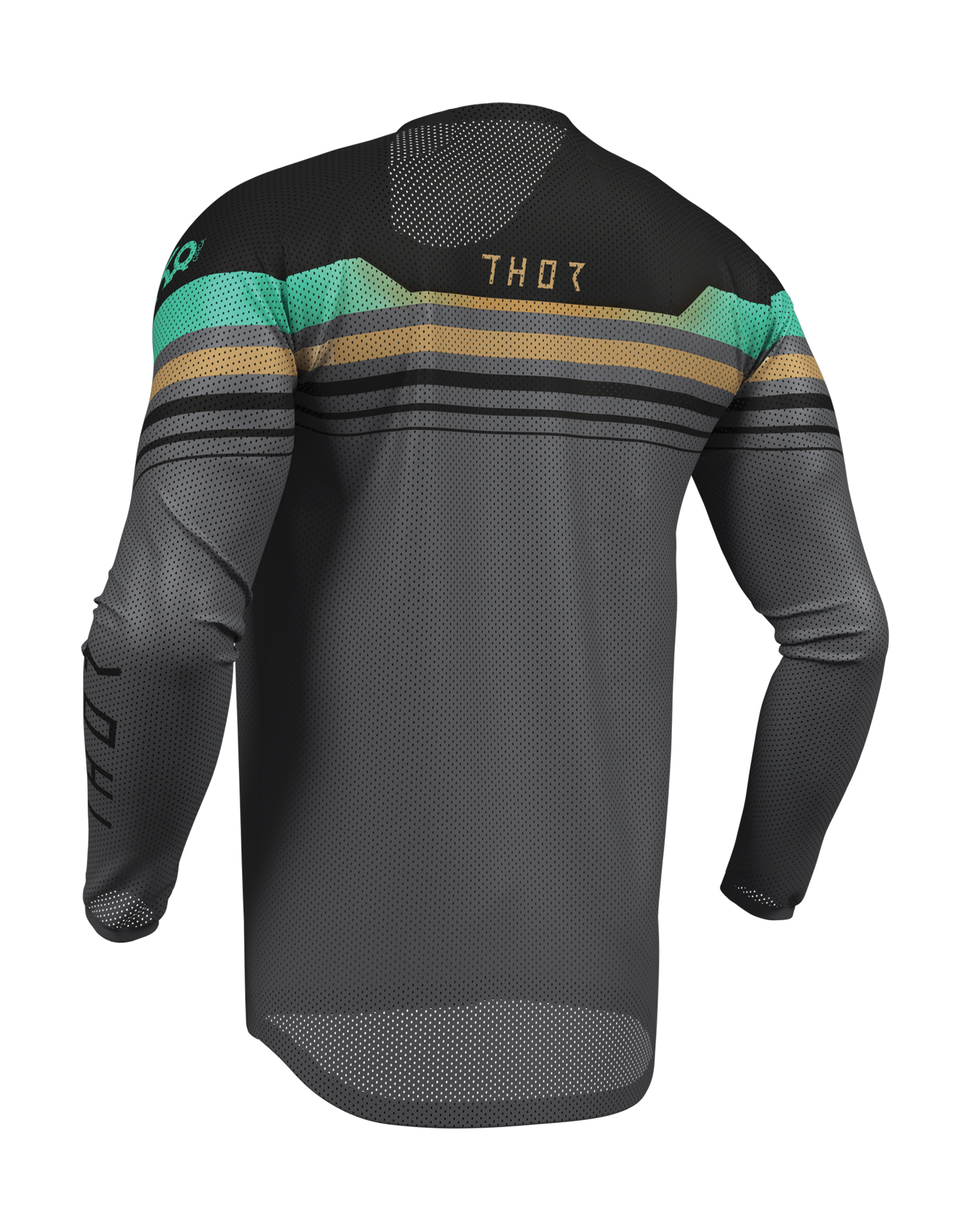 Thor Motocross Jersey 2026 Launchmode Vented Raptor - Black / Charcoal