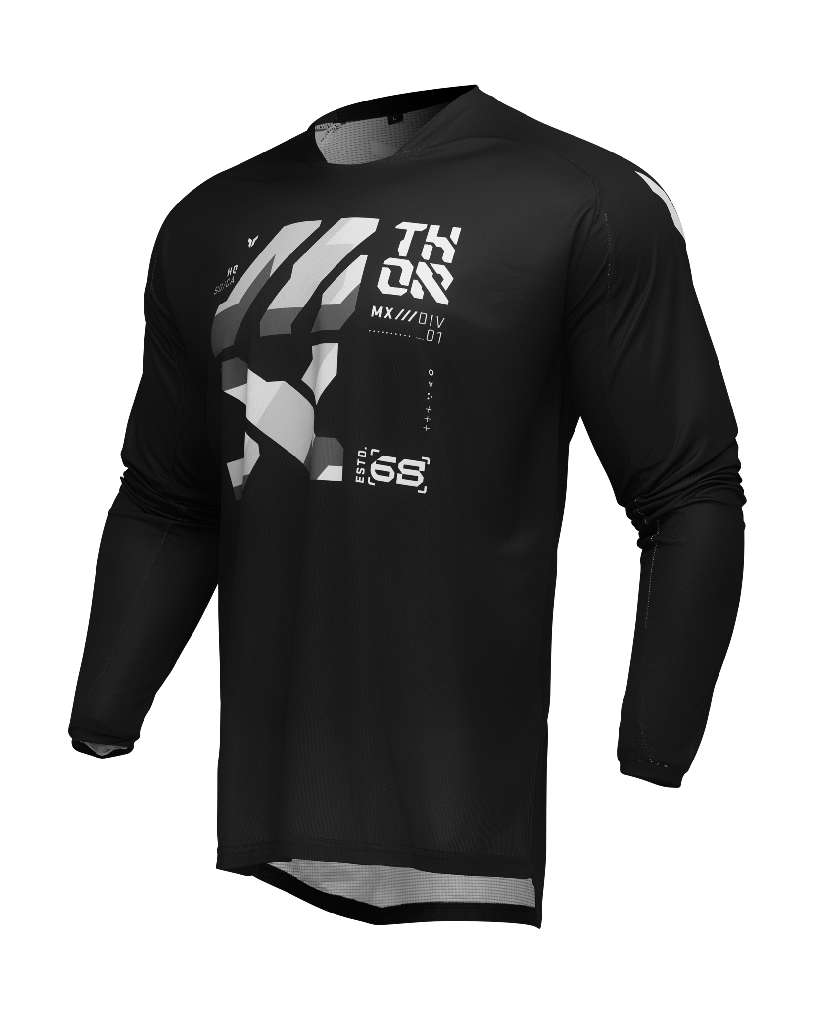 Thor Motocross Gear Launchmode Brave - Black / Grey