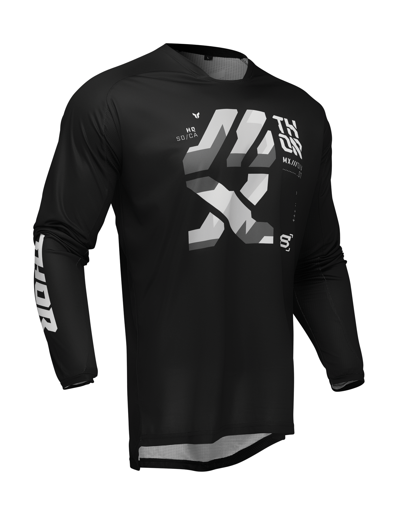 Thor Motocross Jersey Launchmode Brave - Black / Grey