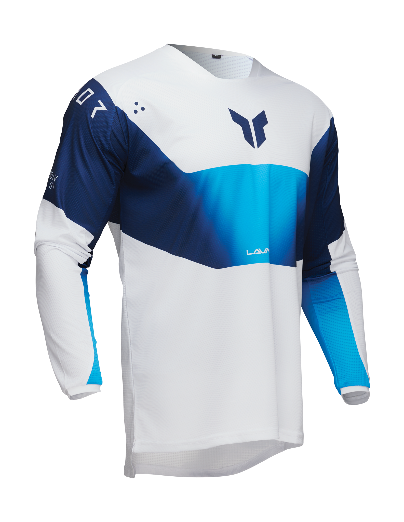 Thor Motocross Jersey Launchmode Storm - White