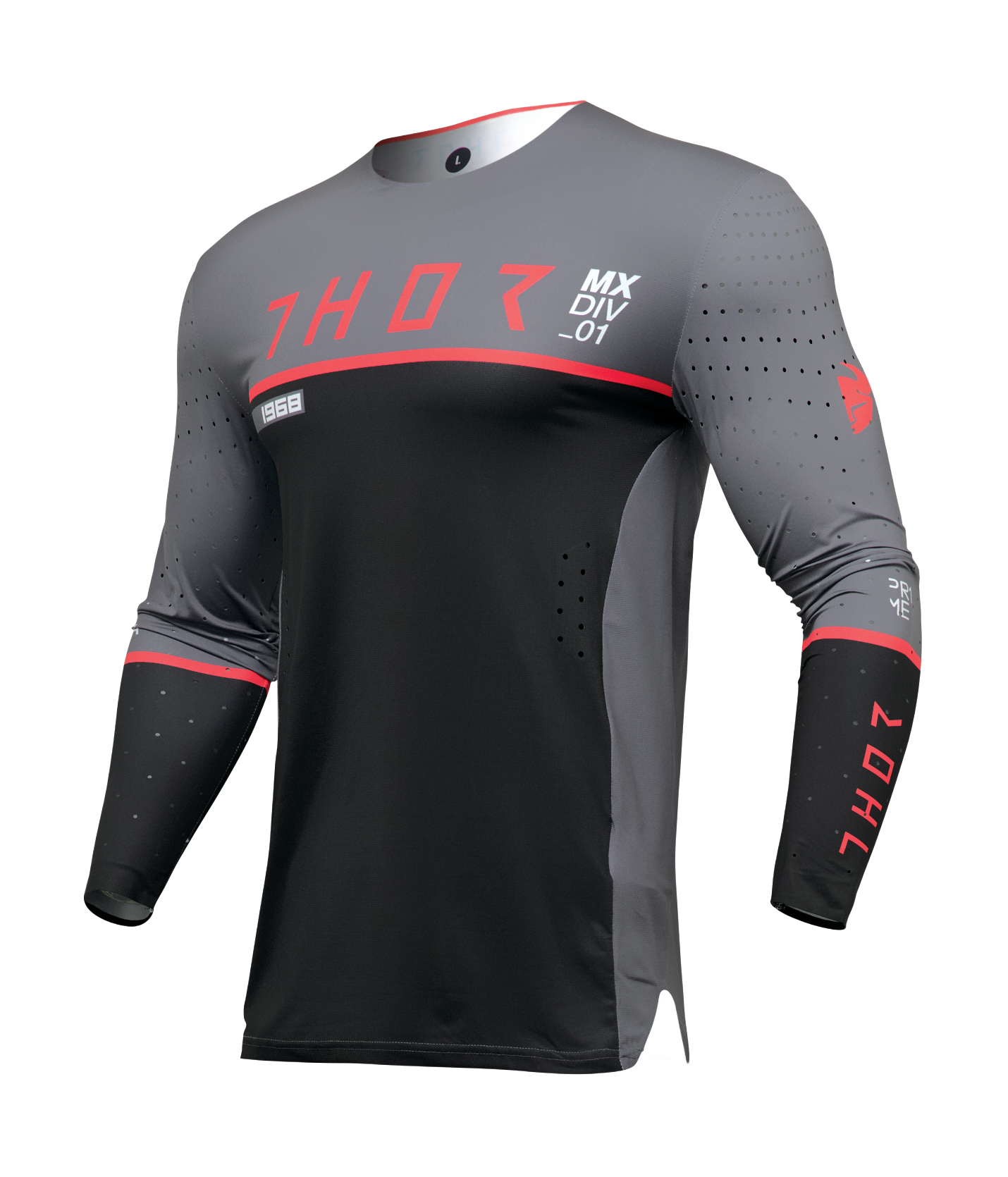 Thor Motocross Jersey Prime Ace - Charcoal / Black