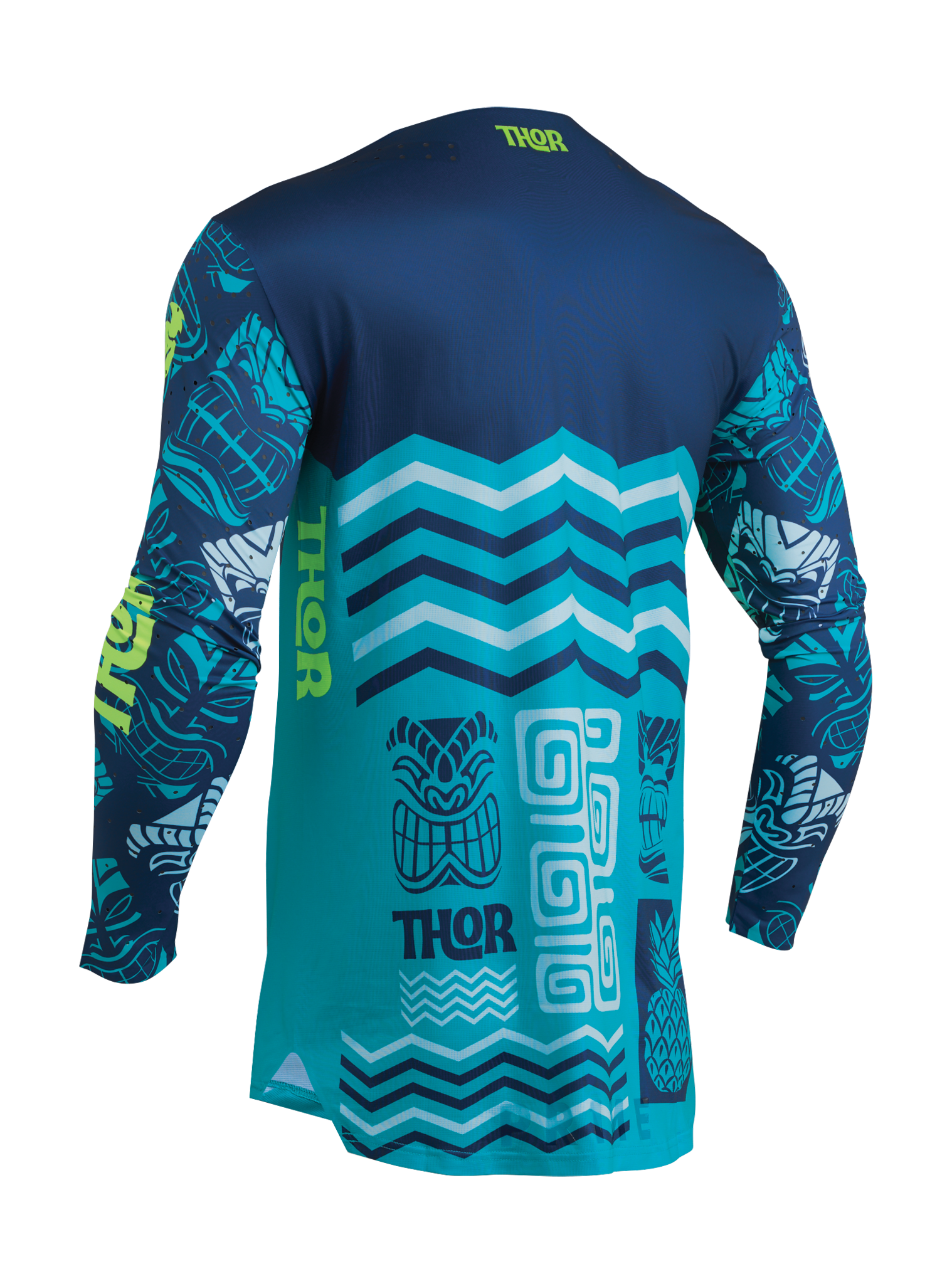 Thor Motocross Jersey Prime Aloha - Navy / Aqua