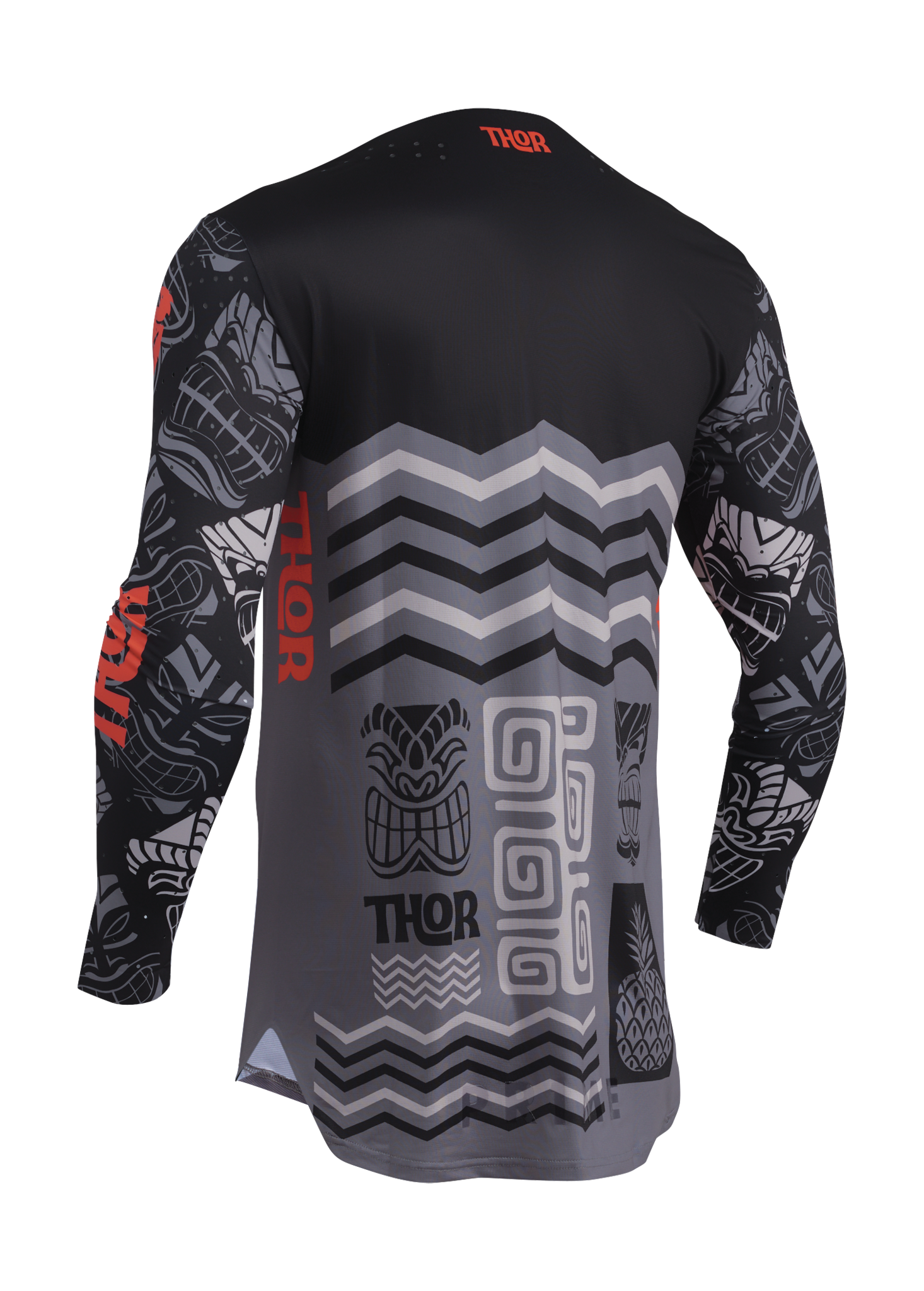 Thor Motocross Jersey Prime Aloha - Black / Grey