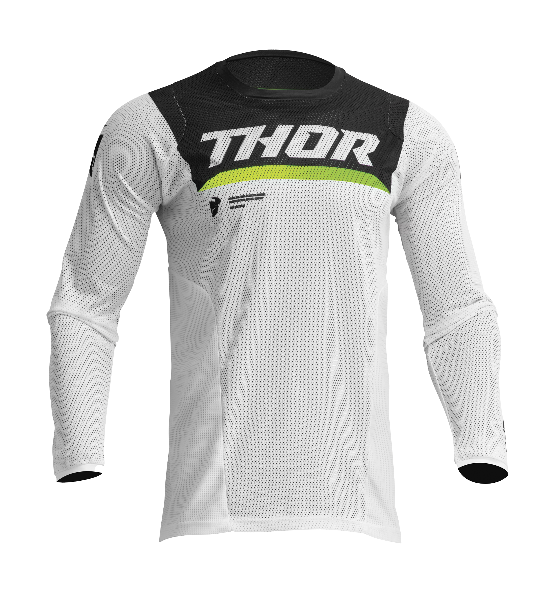Thor Motocross Jersey Pulse Air Cameo - White / Black