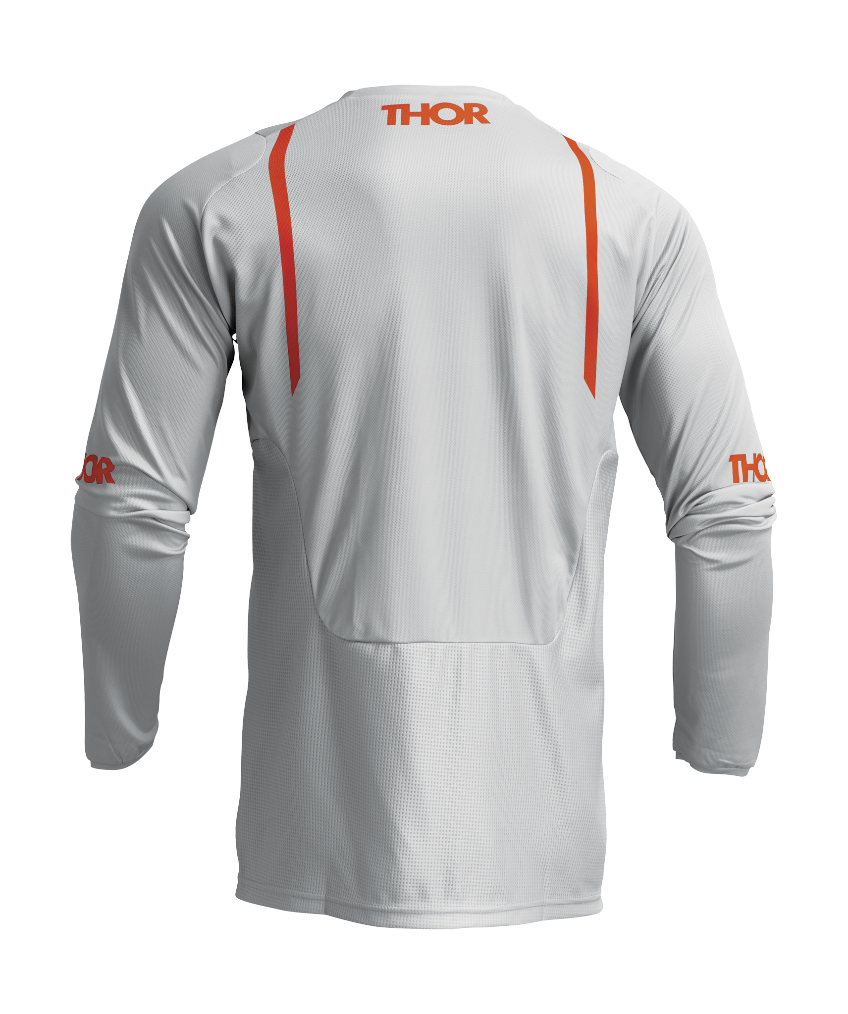 Thor Motocross Jersey Pulse Mono - Light Grey / Orange