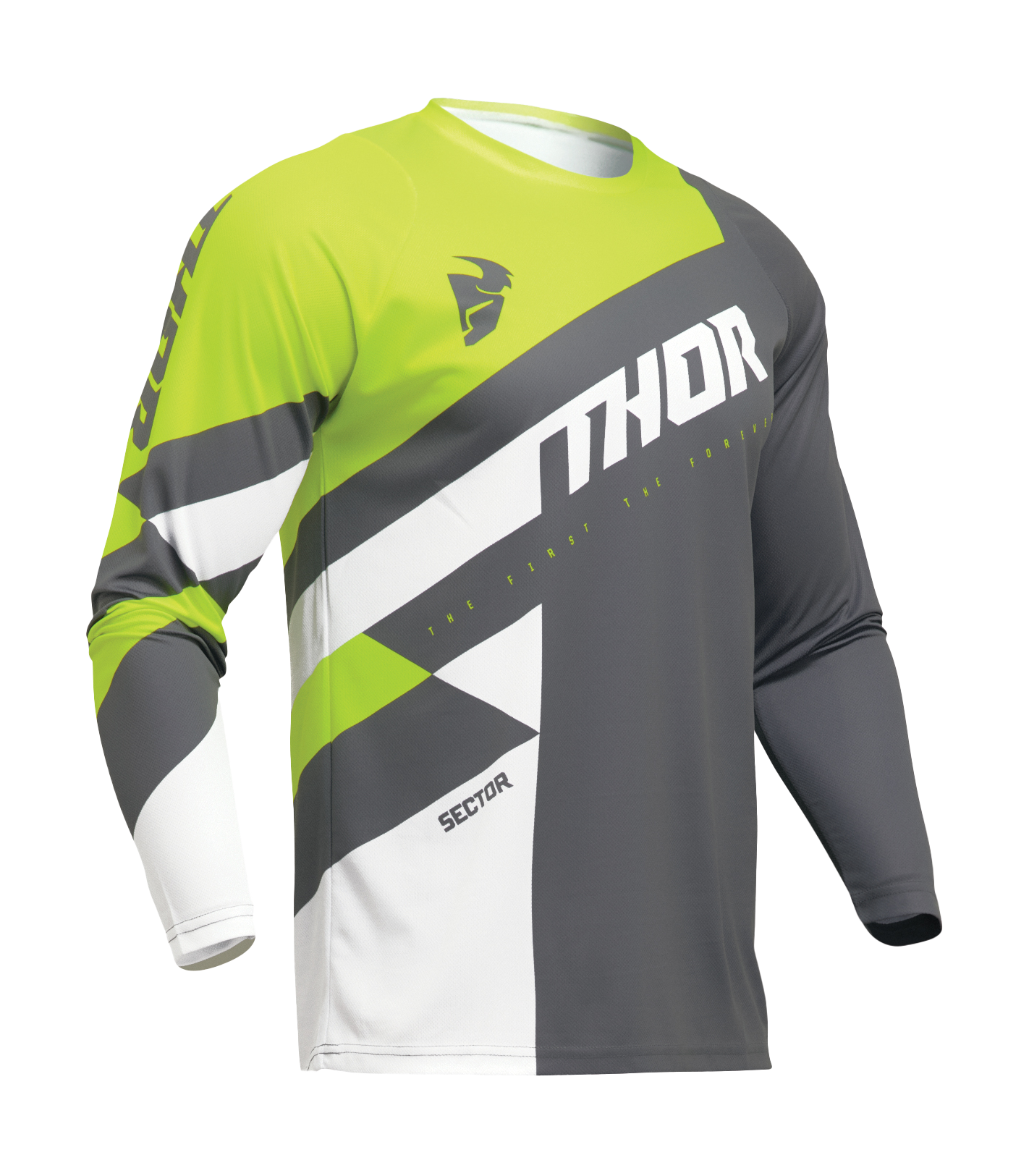 Thor Motocross Jersey Sector Checker - Charcoal / Acid