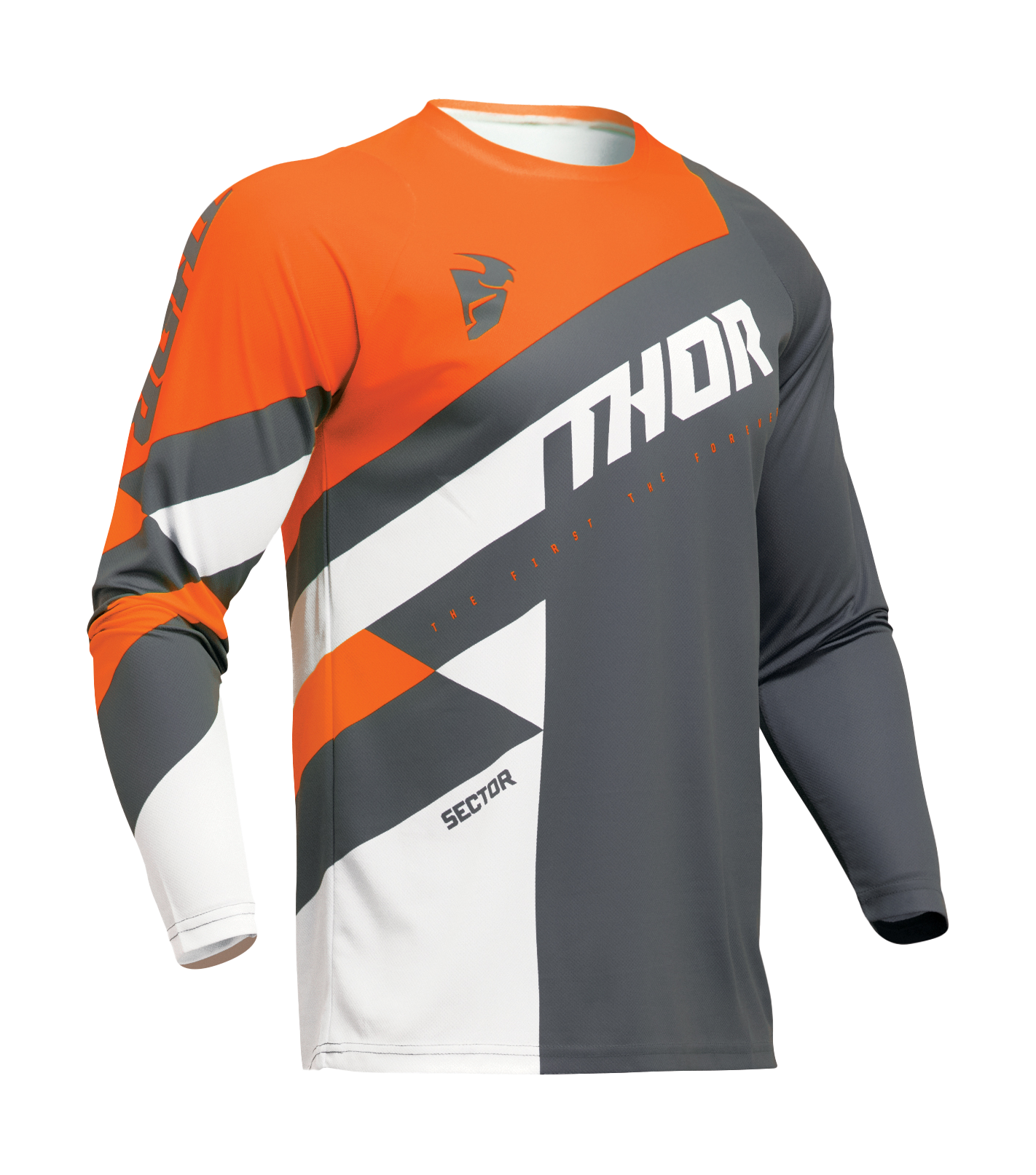 Thor Motocross Jersey Sector Checker - Charcoal / Orange