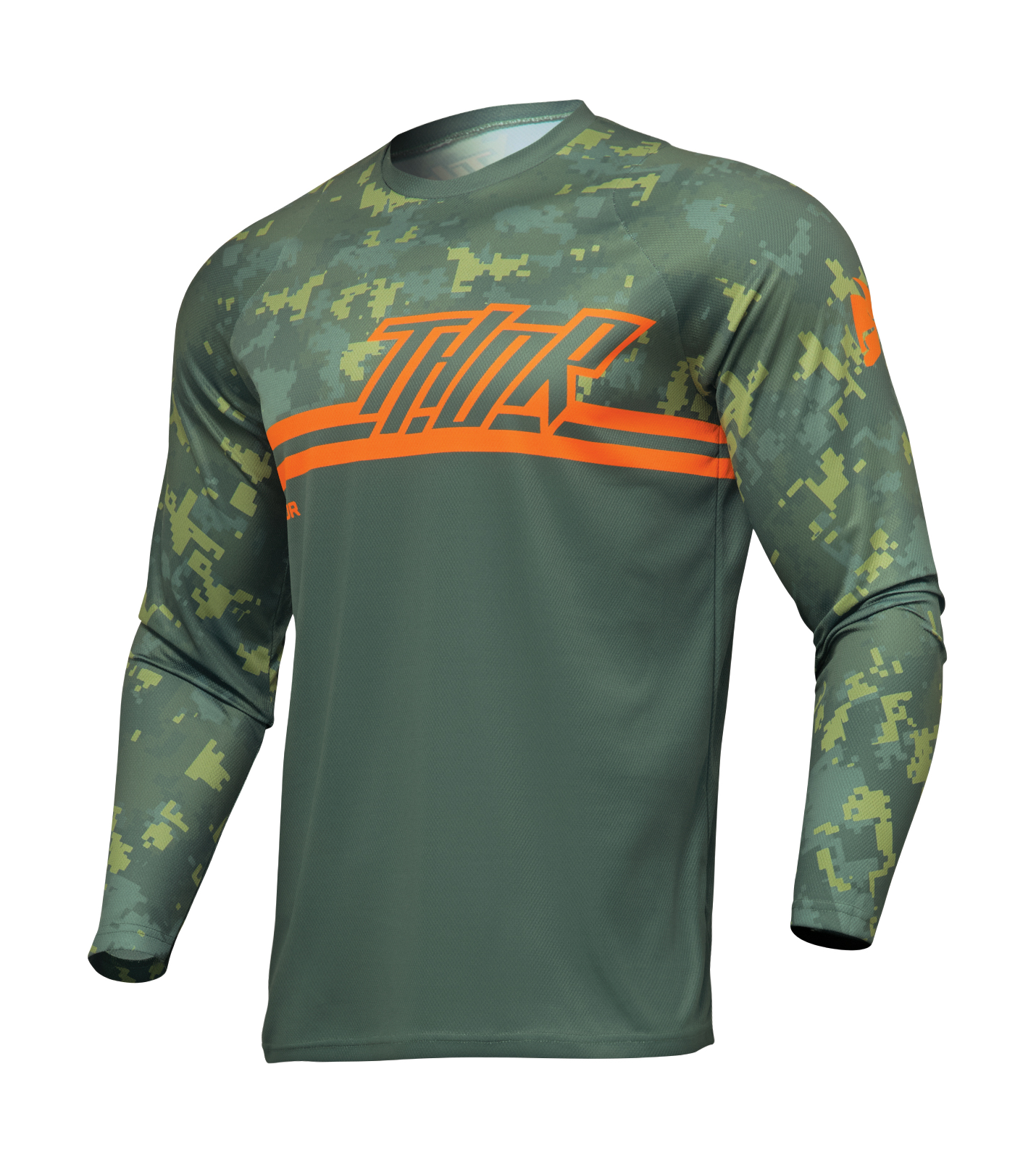 Thor Motocross Jersey Sector Digi - Forest Green / Camo