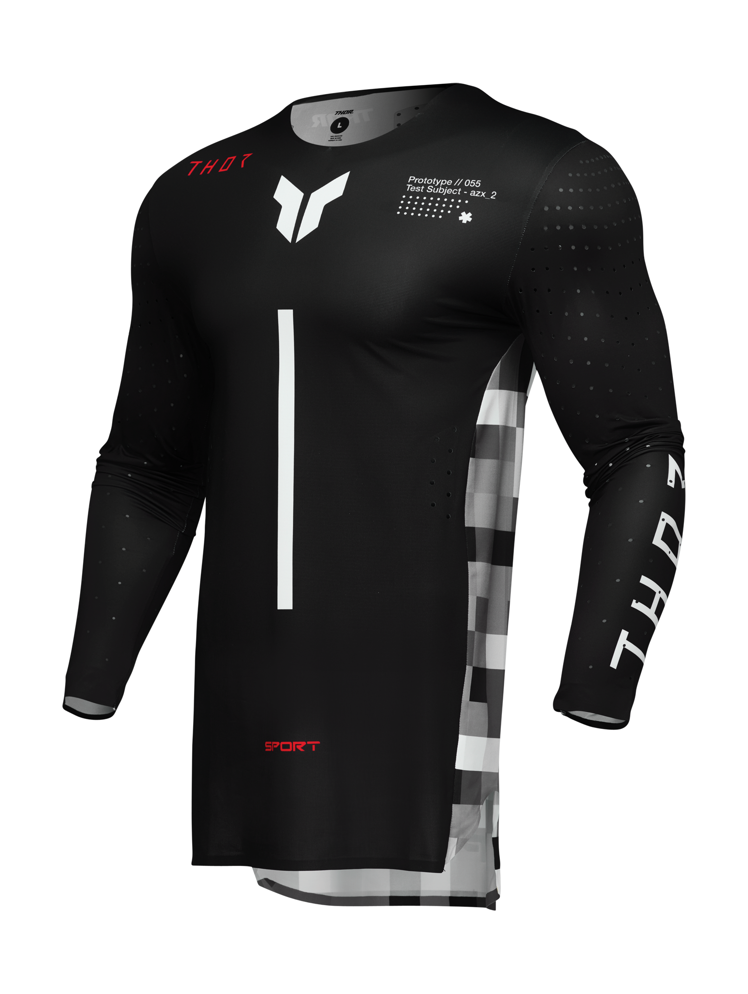 Thor Motocross Jersey Sportmode Riot - Black / Red