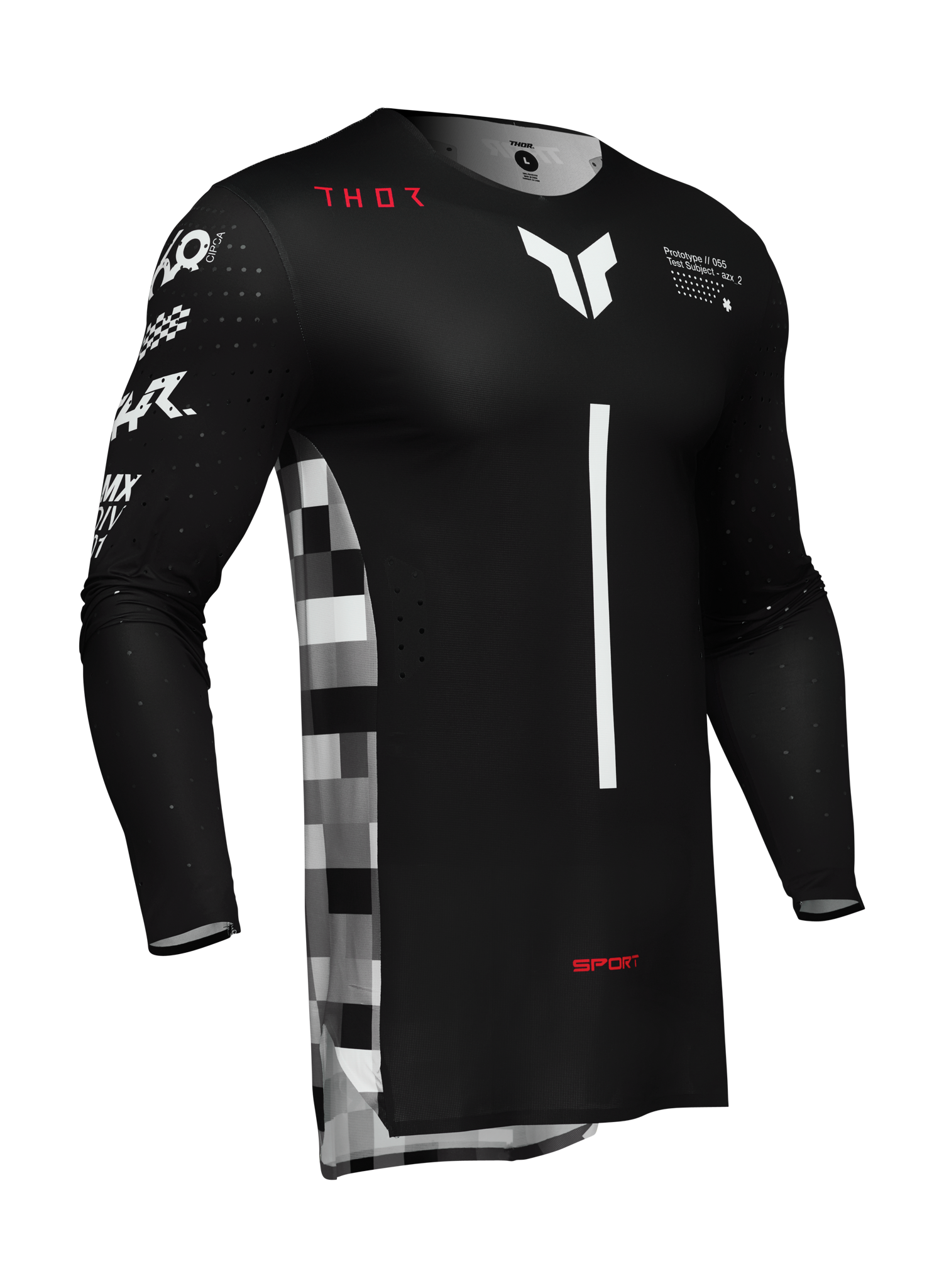 Thor Motocross Jersey Sportmode Riot - Black / Red