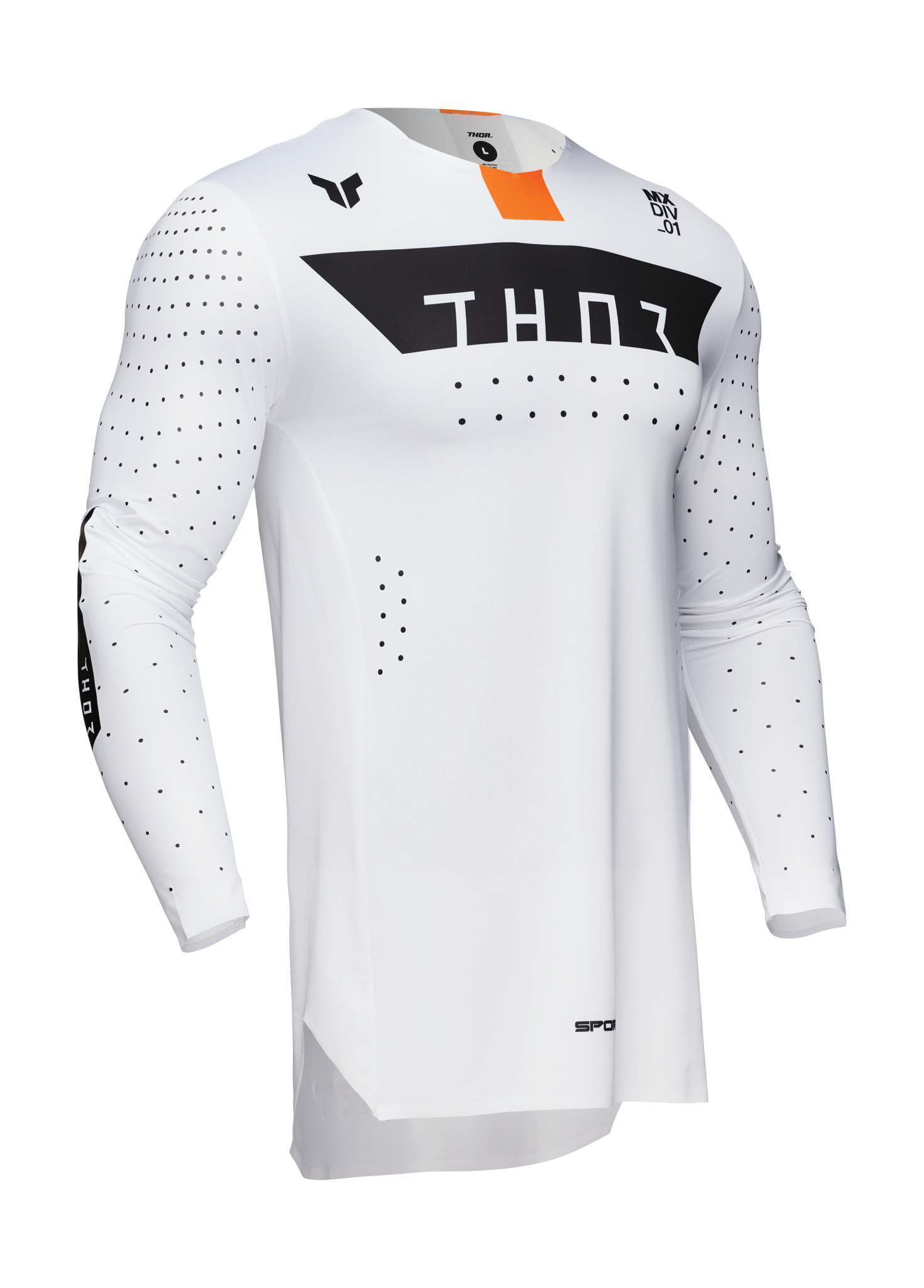 Thor Motocross Jersey Sportmode Rogue - White / Orange