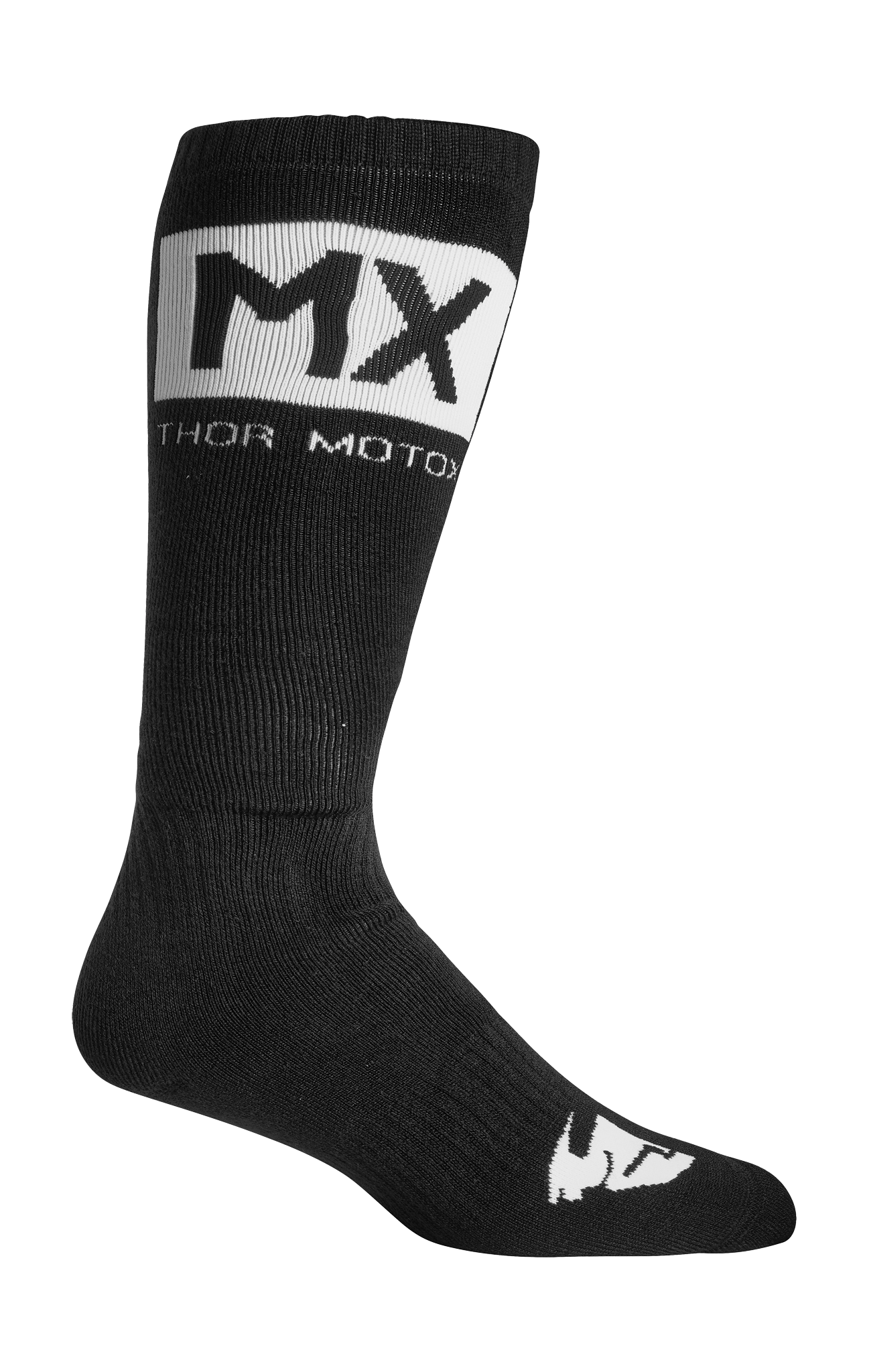 Thor Motocross Socks Solid - Black / White