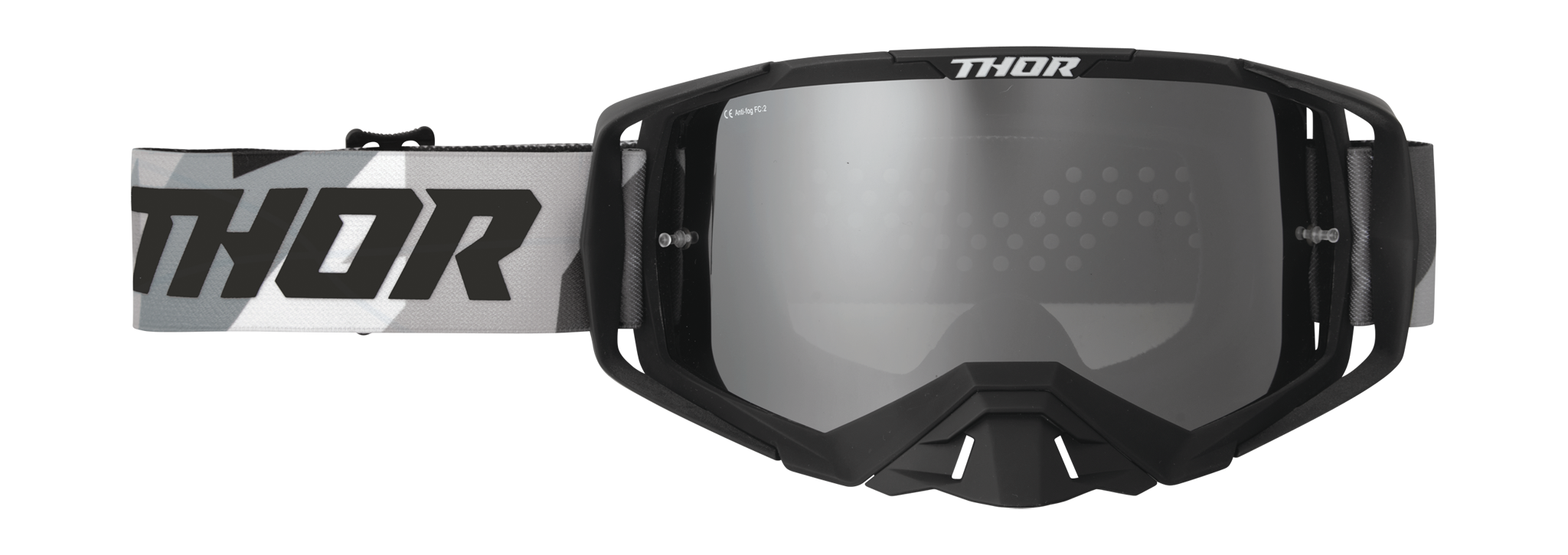 Thor Motocross Goggle Activate Brave - Black - Mirror Silver