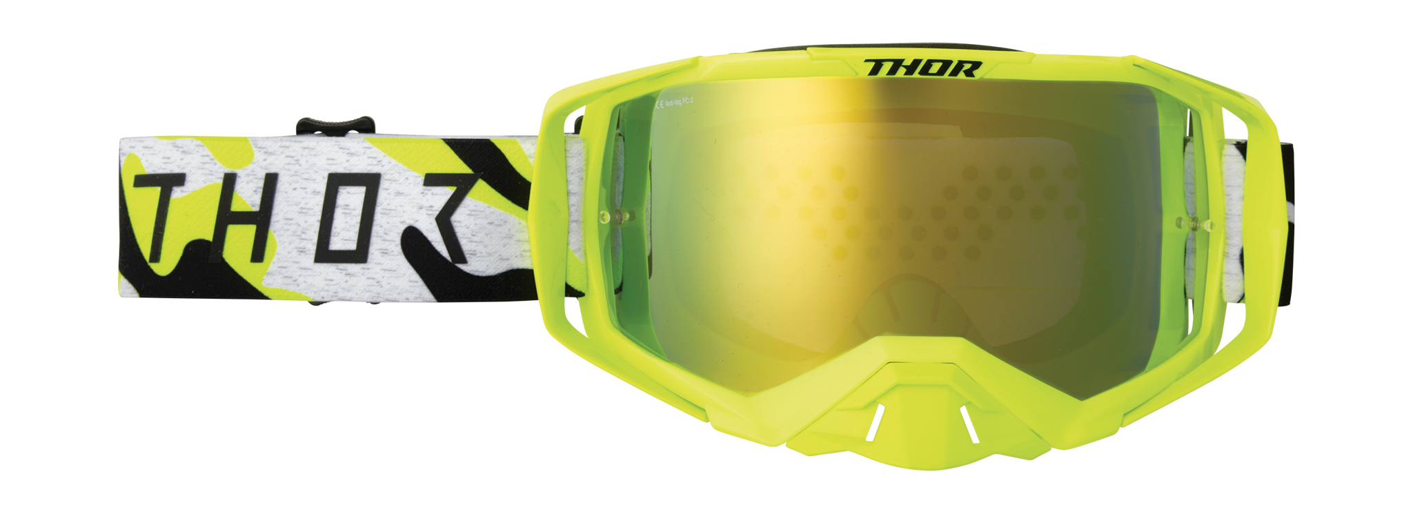 Thor Motocross Goggle Activate Riot - Acid - Mirror Lime Green