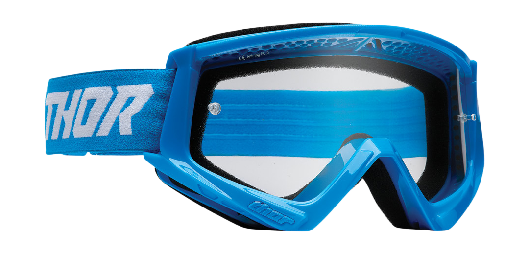 Thor Motocross Goggle Combat Racer - Blue / White - Clear