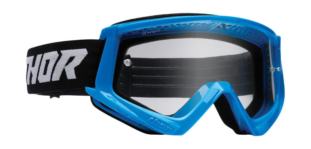 Thor Motocross Goggle Combat Racer - Blue / Black - Clear