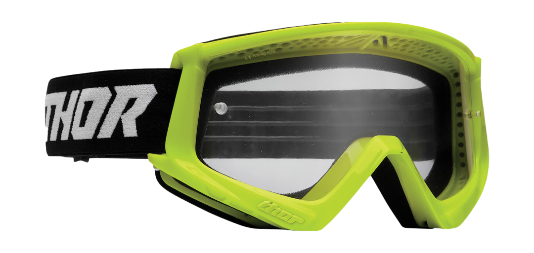 Thor Motocross Goggle Combat Racer - Flo Acid / Black - Clear