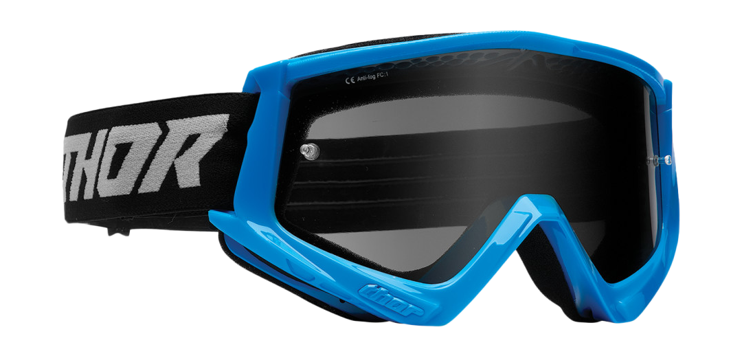 Thor Motocross Goggle Combat Sand Racer - Blue / Grey - Smoke