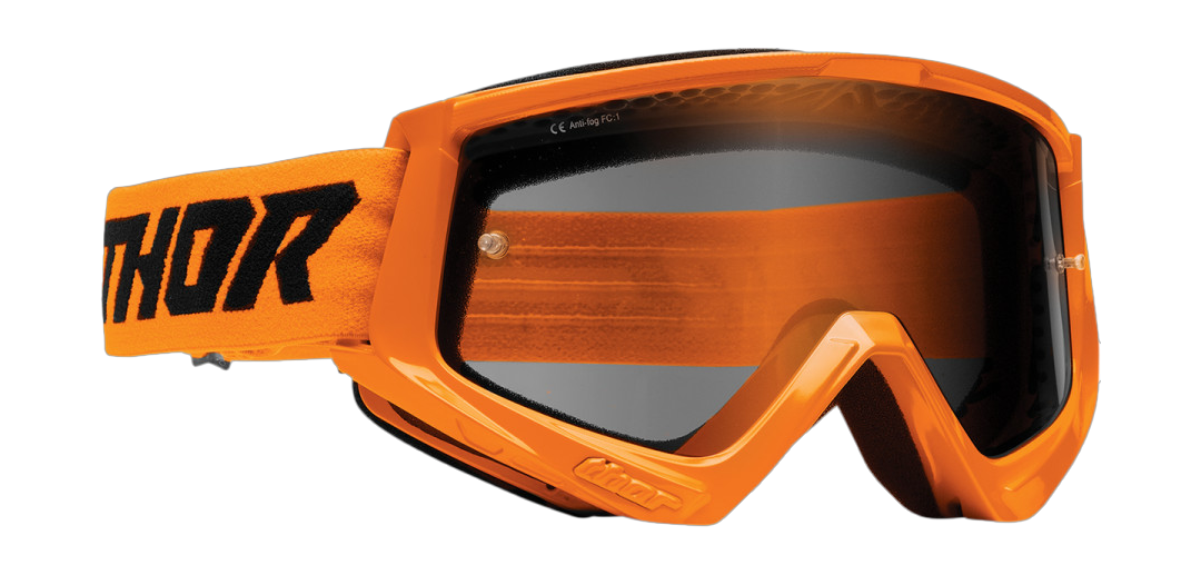 Thor Motocross Goggle Combat Sand Racer - Flo Orange / Black - Smoke