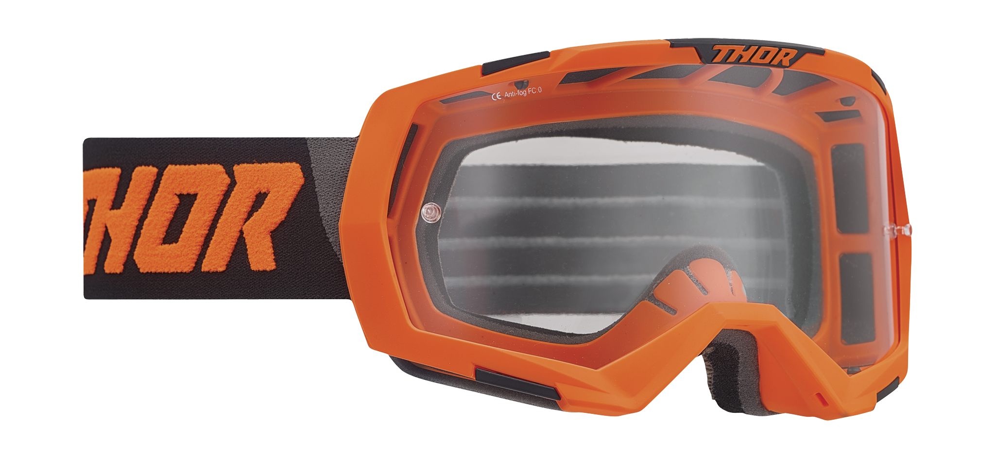 Thor Motocross Goggle Regiment - Flo Orange / Black - Clear