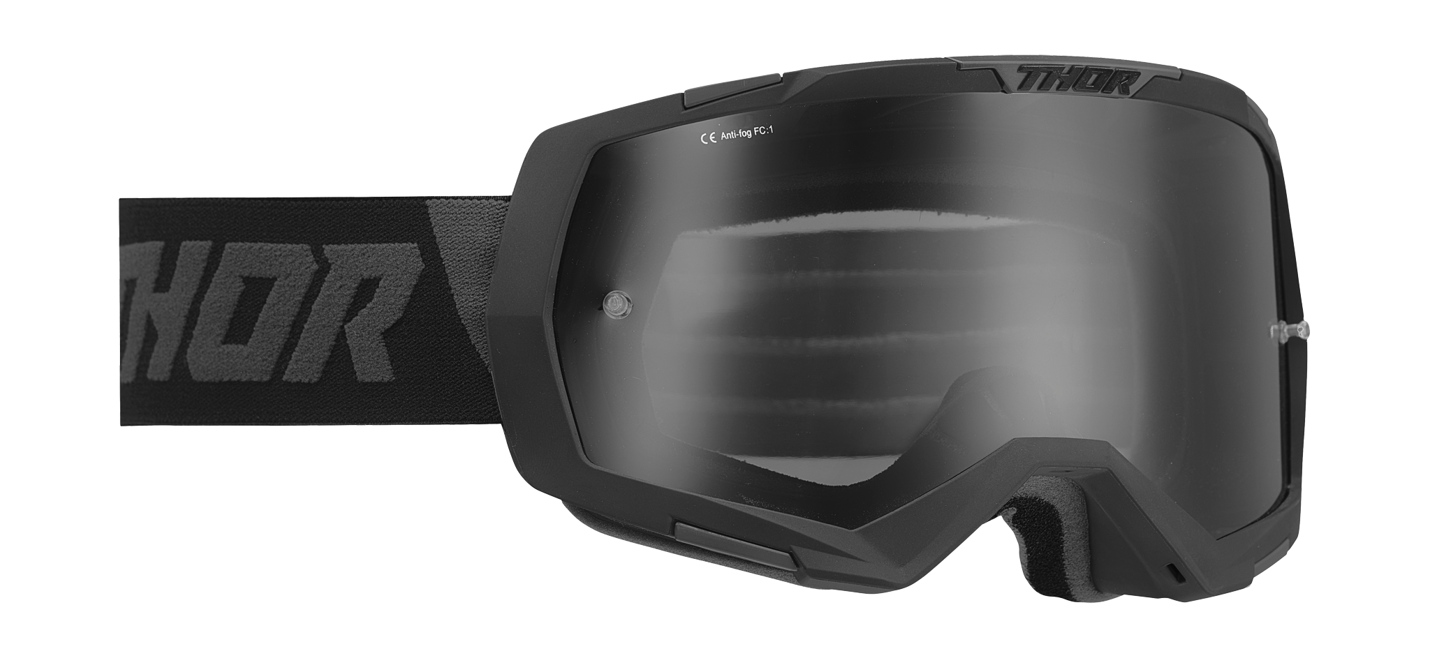 Thor Motocross Goggle Regiment - Black / Grey - Smoke