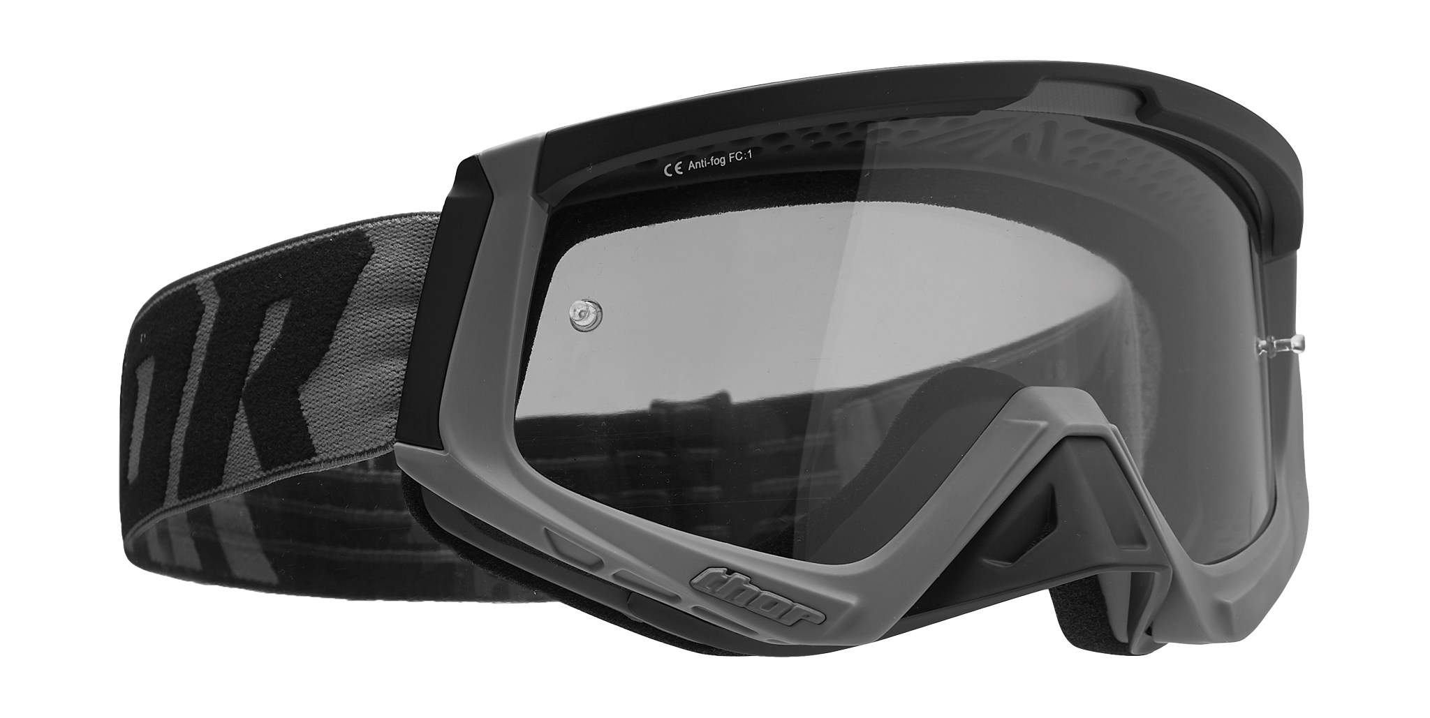 Thor Motocross Goggle Sniper - Grey / Black - Smoke