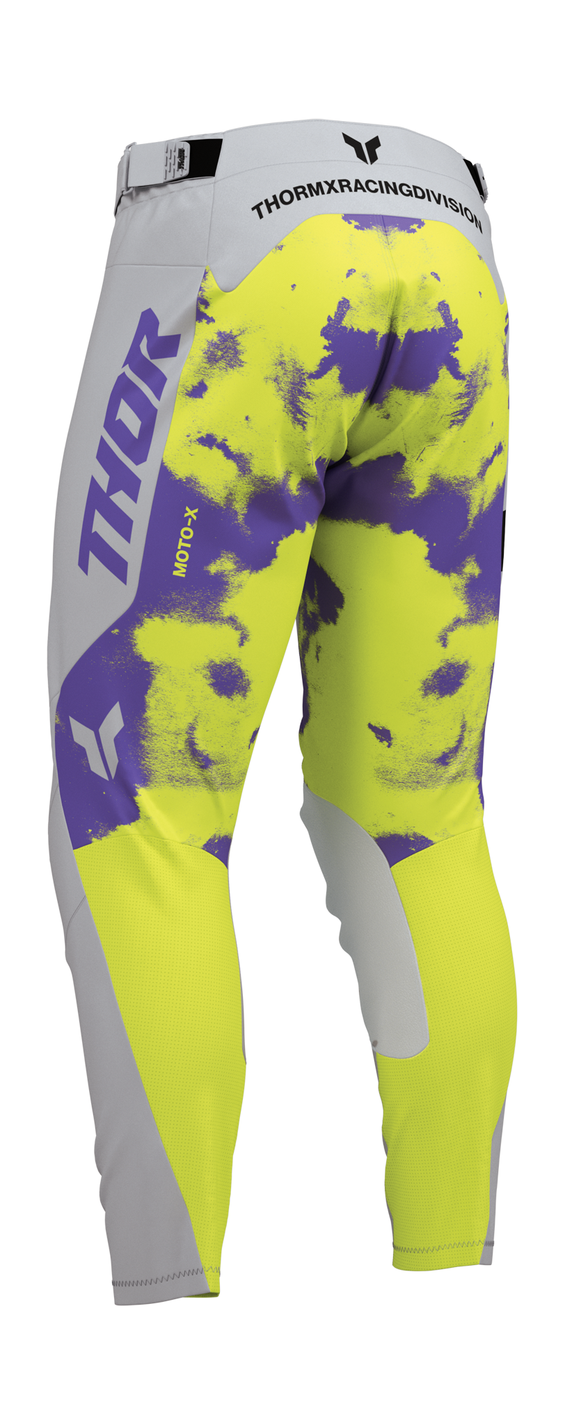 Thor Motocross Pants 2026 Launchmode Bleach - Grey / Acid