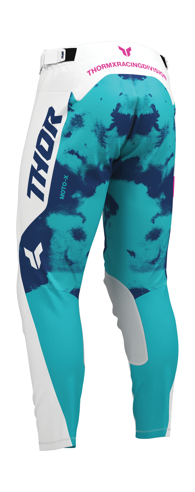 Thor Motocross Pants 2026 Launchmode Bleach - White / Aqua