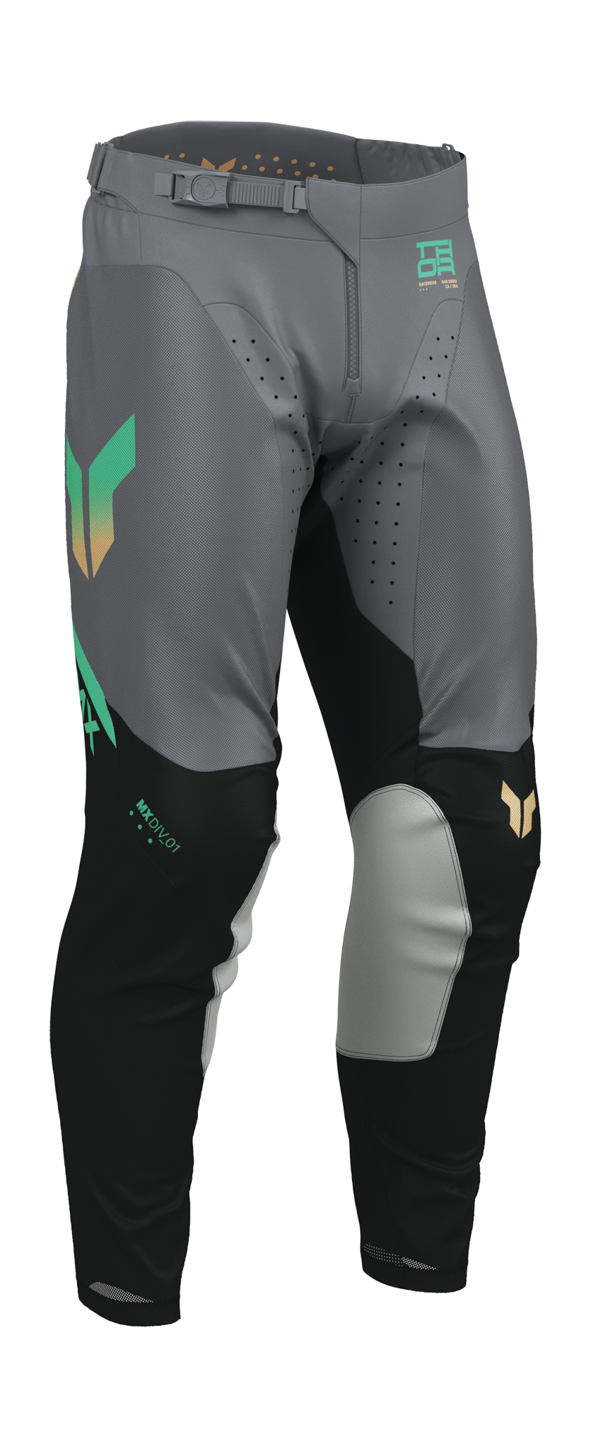 Thor Motocross Pants 2026 Launchmode Vented Raptor - Black / Charcoal