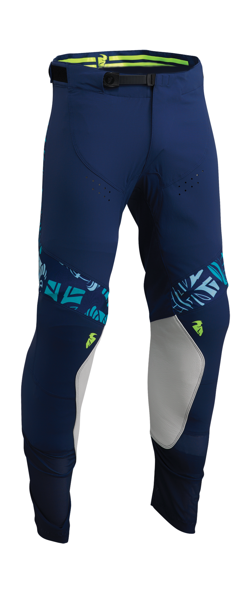 Thor Motocross Pants Prime Aloha - Navy / Aqua