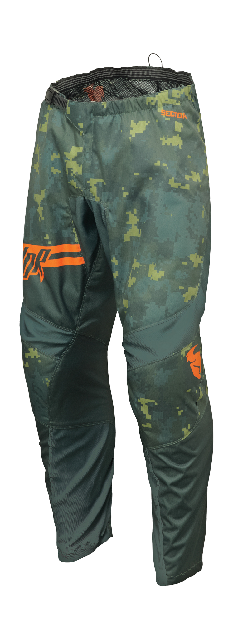 Thor Motocross Pants Sector Digi - Forest Green / Camo
